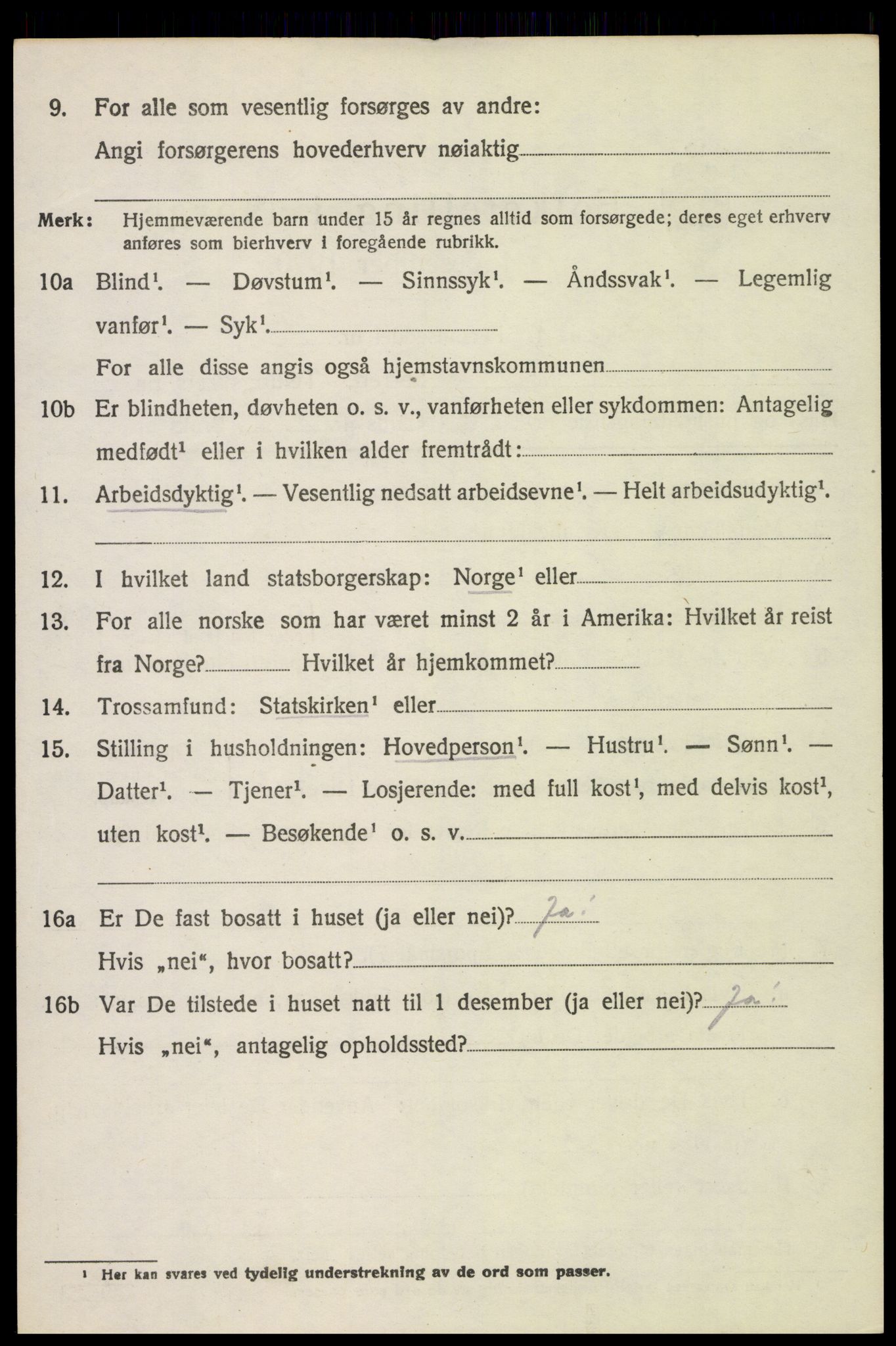 SAH, 1920 census for Stange, 1920, p. 12506