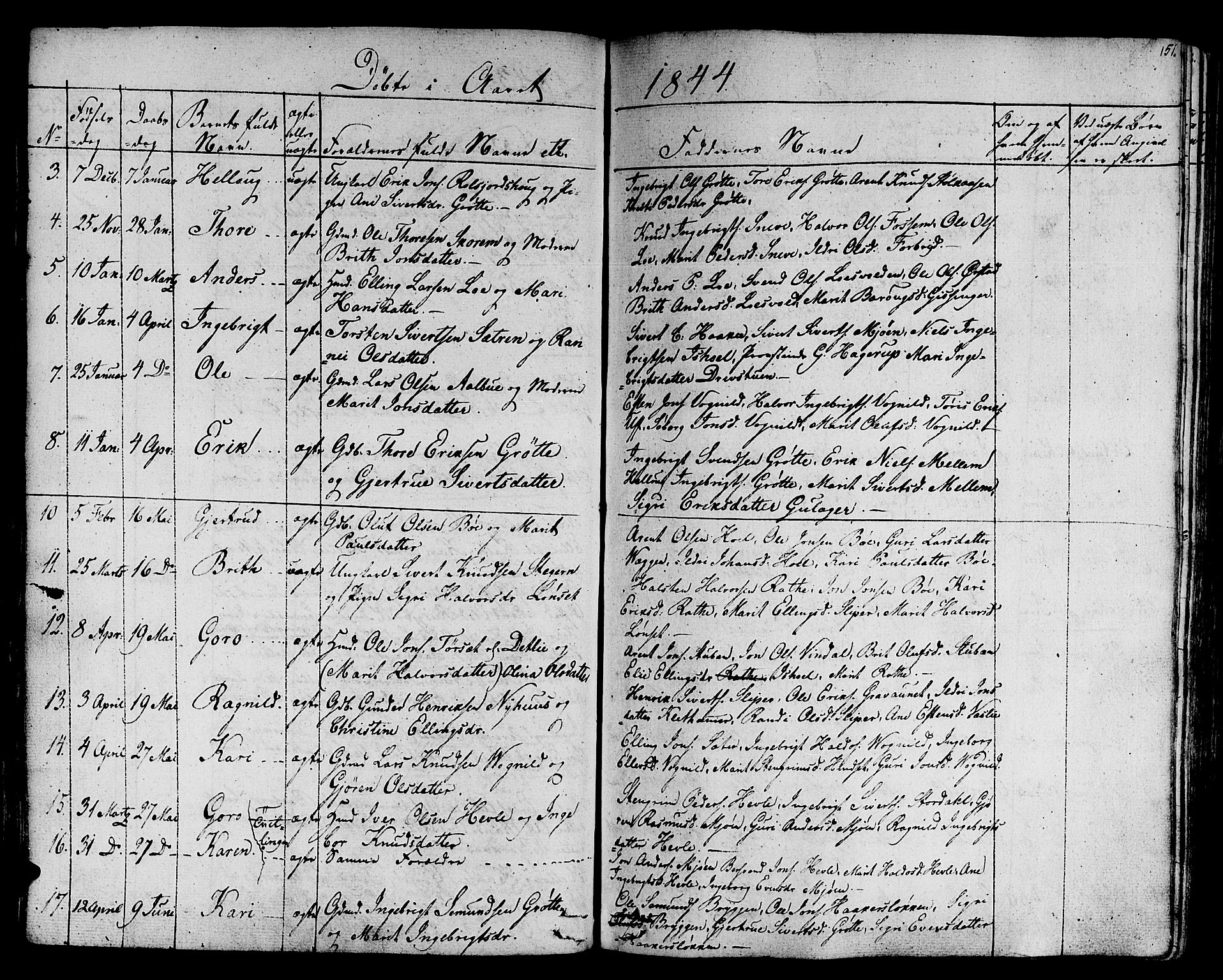 Ministerialprotokoller, klokkerbøker og fødselsregistre - Sør-Trøndelag, AV/SAT-A-1456/678/L0897: Parish register (official) no. 678A06-07, 1821-1847, p. 151