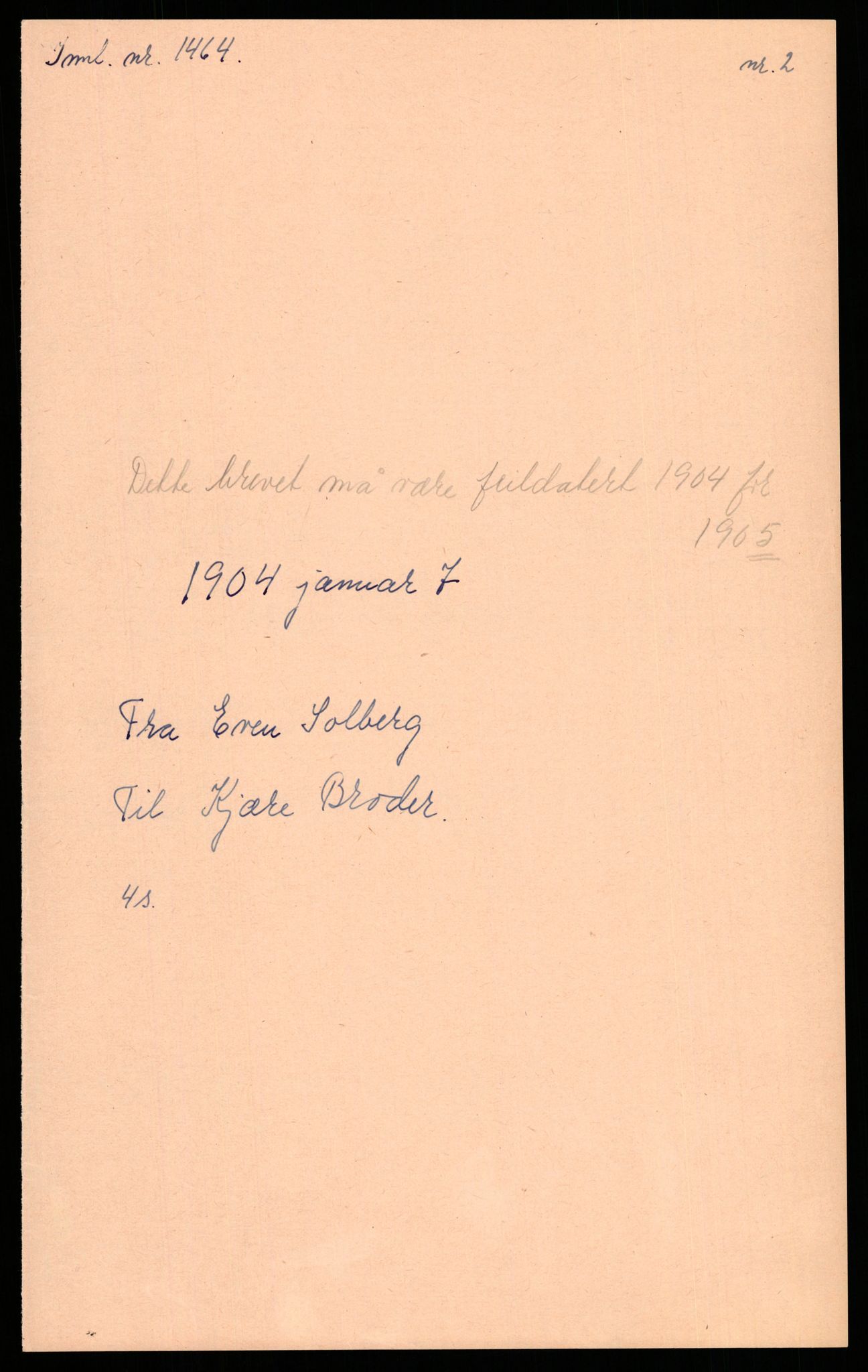 Samlinger til kildeutgivelse, Amerikabrevene, AV/RA-EA-4057/F/L0009: Innlån fra Hedmark: Statsarkivet i Hamar - Wærenskjold, 1838-1914, p. 177