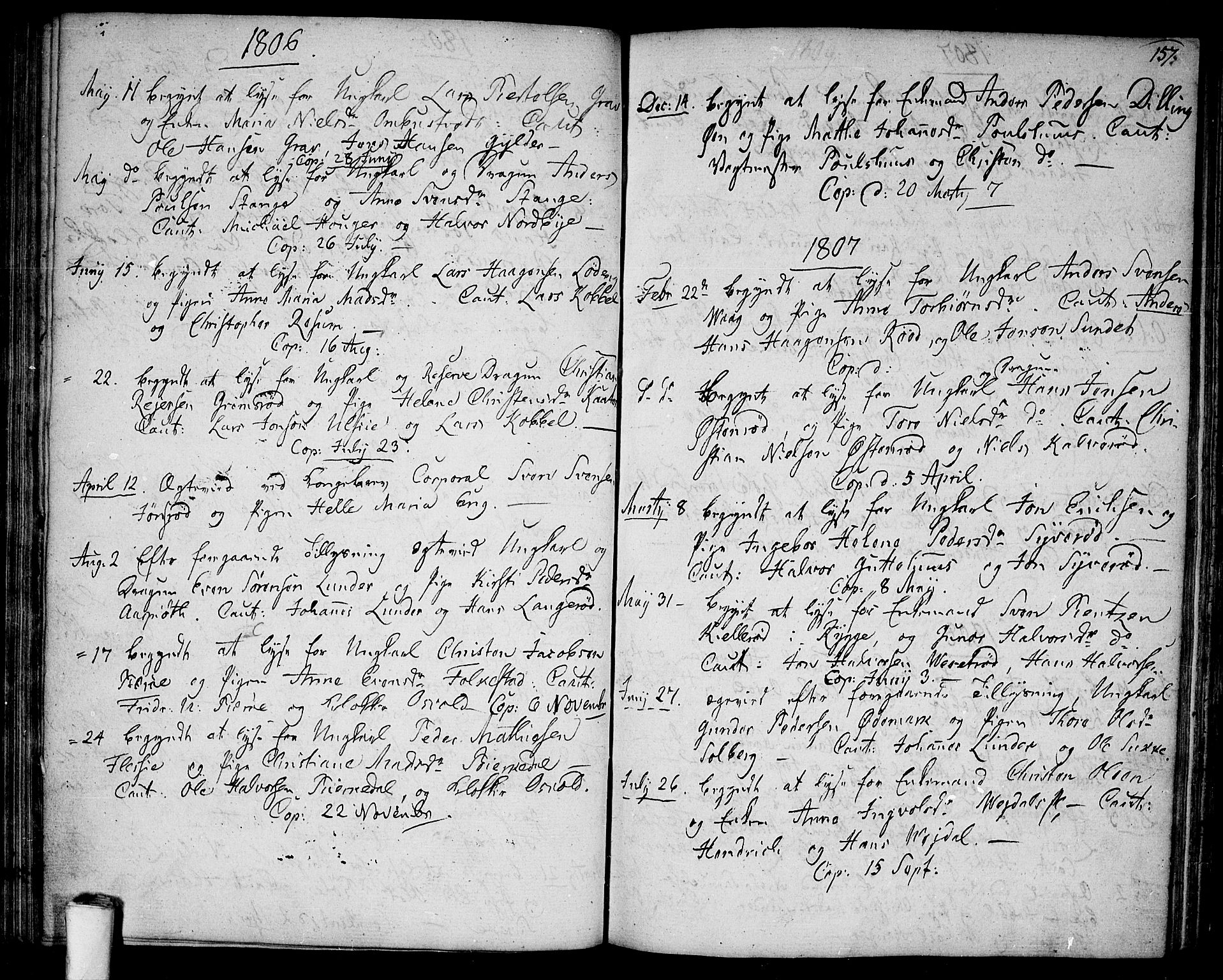 Våler prestekontor Kirkebøker, AV/SAO-A-11083/F/Fa/L0004: Parish register (official) no. I 4, 1771-1815, p. 157