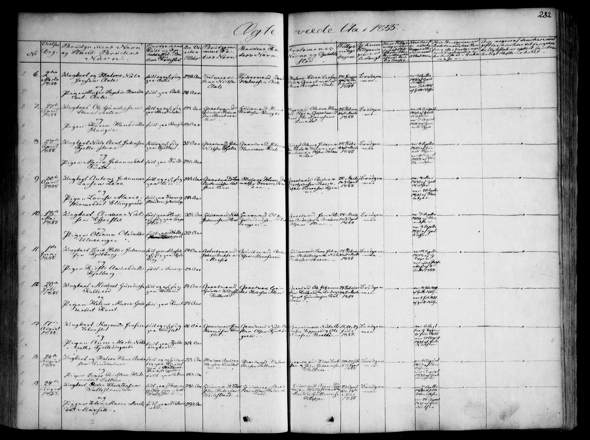 Onsøy prestekontor Kirkebøker, SAO/A-10914/F/Fa/L0003: Parish register (official) no. I 3, 1841-1860, p. 282