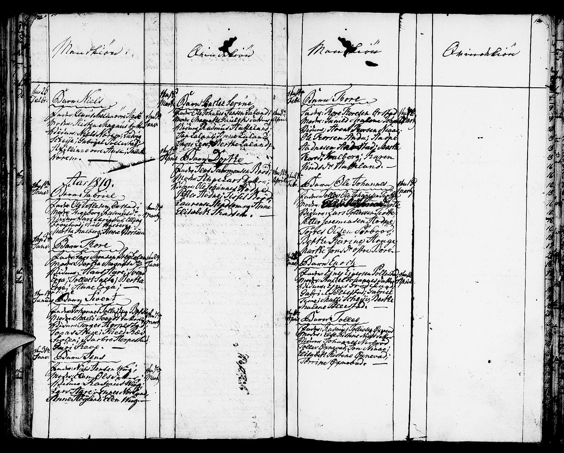 Klepp sokneprestkontor, AV/SAST-A-101803/001/3/30BA/L0001: Parish register (official) no. A 1, 1793-1819, p. 102-103