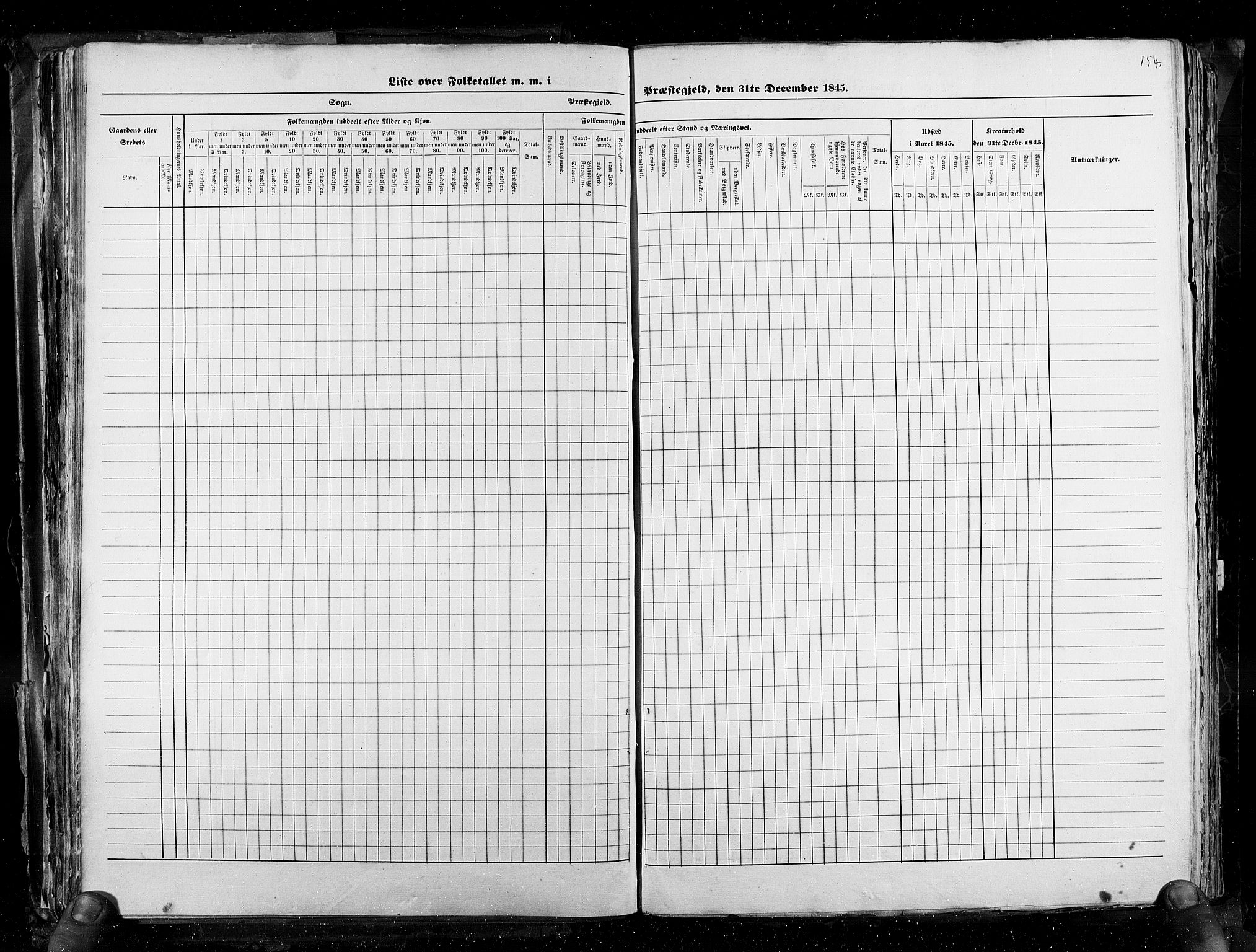 RA, Census 1845, vol. 3: Hedemarken amt og Kristians amt, 1845, p. 154