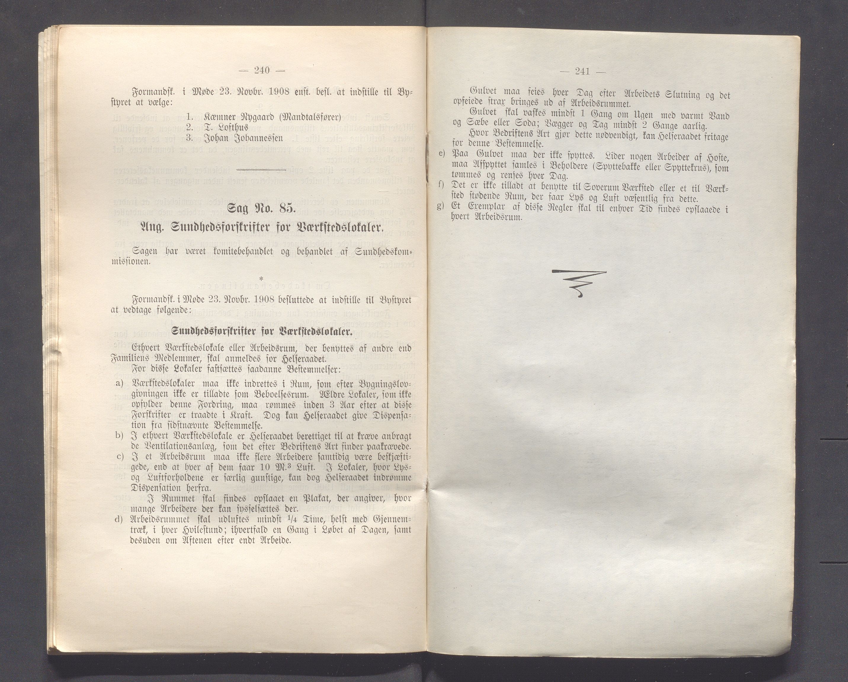 Haugesund kommune - Formannskapet og Bystyret, IKAR/A-740/A/Abb/L0002: Bystyreforhandlinger, 1908-1917, p. 112