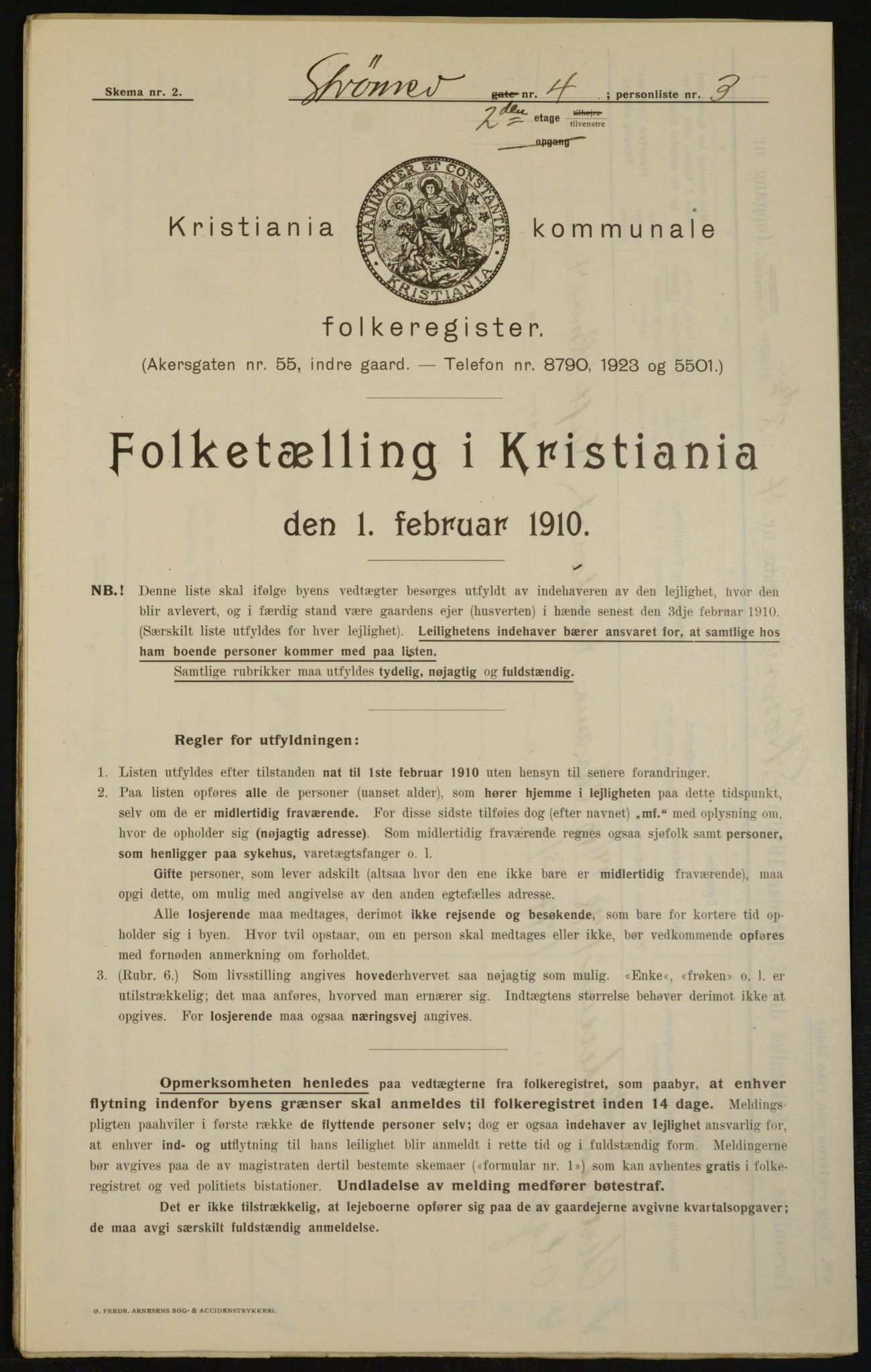 OBA, Municipal Census 1910 for Kristiania, 1910, p. 98685