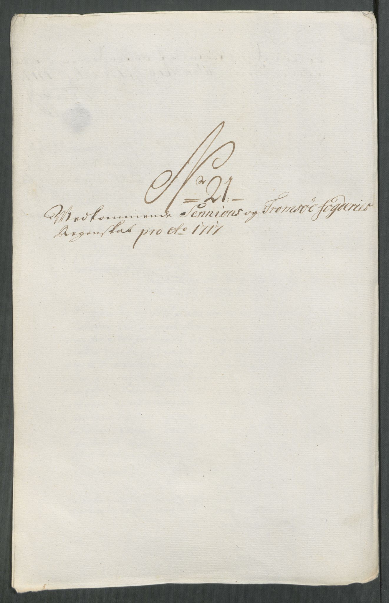 Rentekammeret inntil 1814, Reviderte regnskaper, Fogderegnskap, AV/RA-EA-4092/R68/L4763: Fogderegnskap Senja og Troms, 1717, p. 200