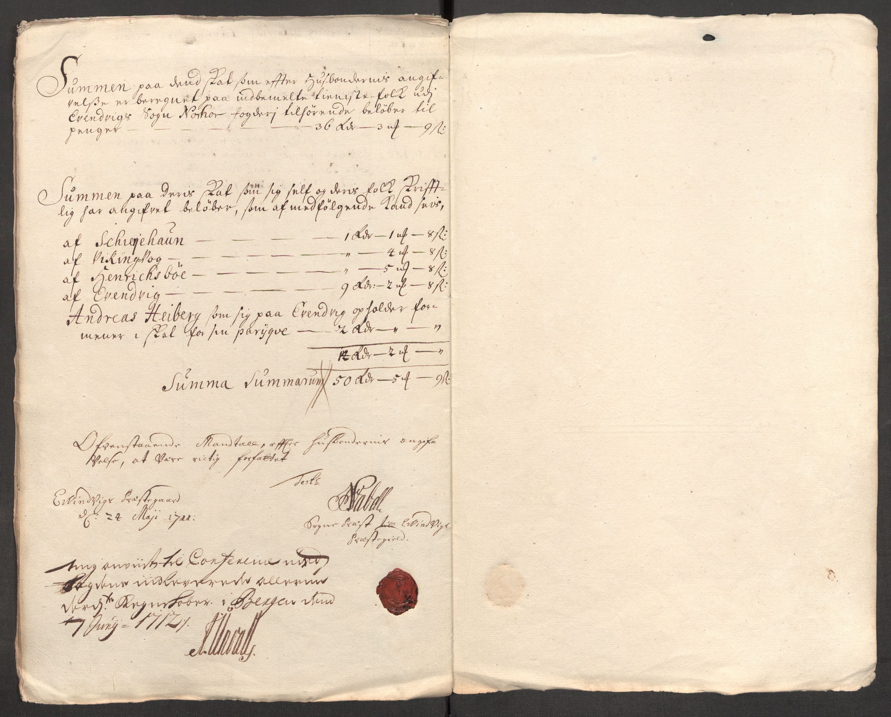 Rentekammeret inntil 1814, Reviderte regnskaper, Fogderegnskap, RA/EA-4092/R51/L3193: Fogderegnskap Nordhordland og Voss, 1711, p. 337