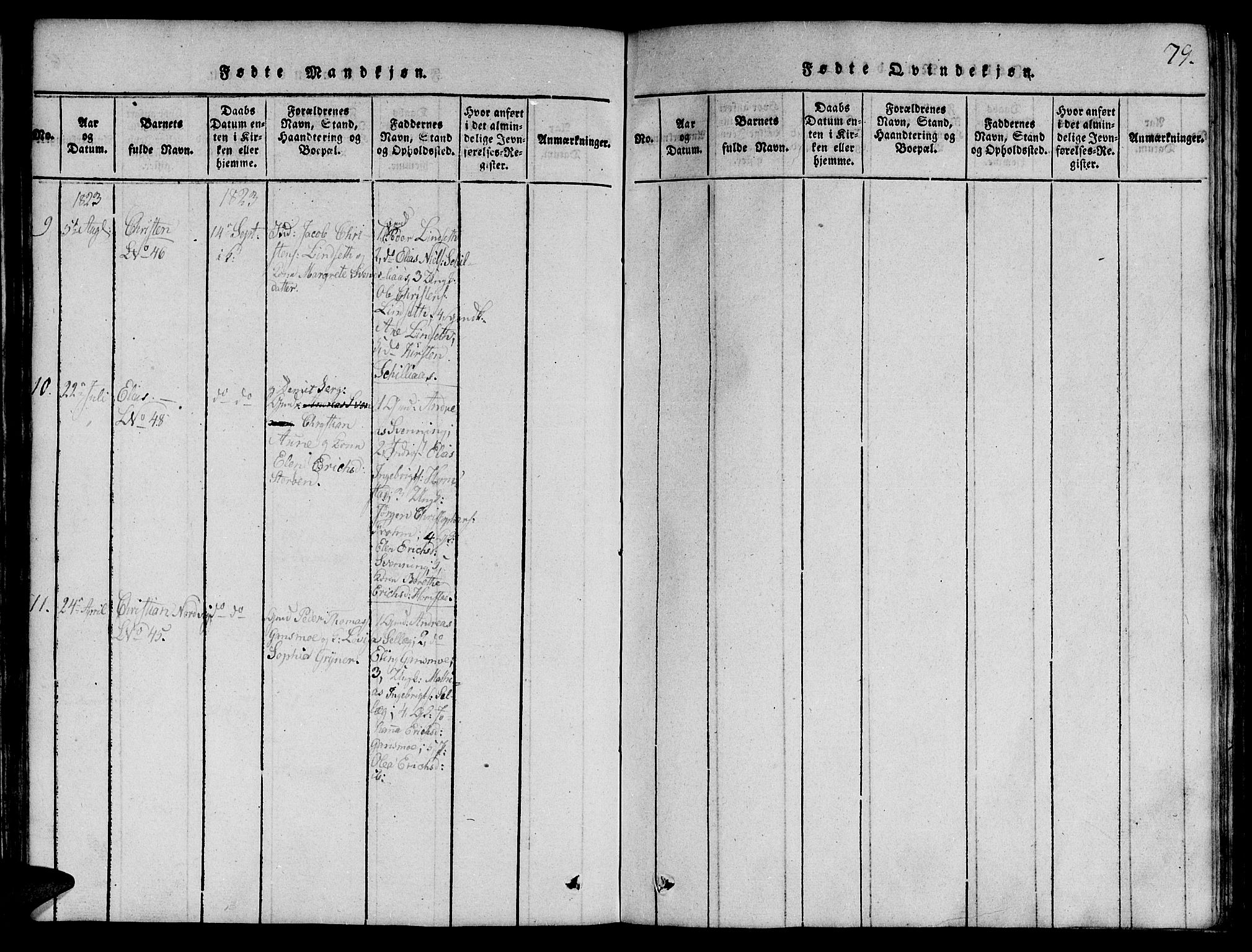 Ministerialprotokoller, klokkerbøker og fødselsregistre - Nord-Trøndelag, SAT/A-1458/764/L0546: Parish register (official) no. 764A06 /4, 1817-1823, p. 79