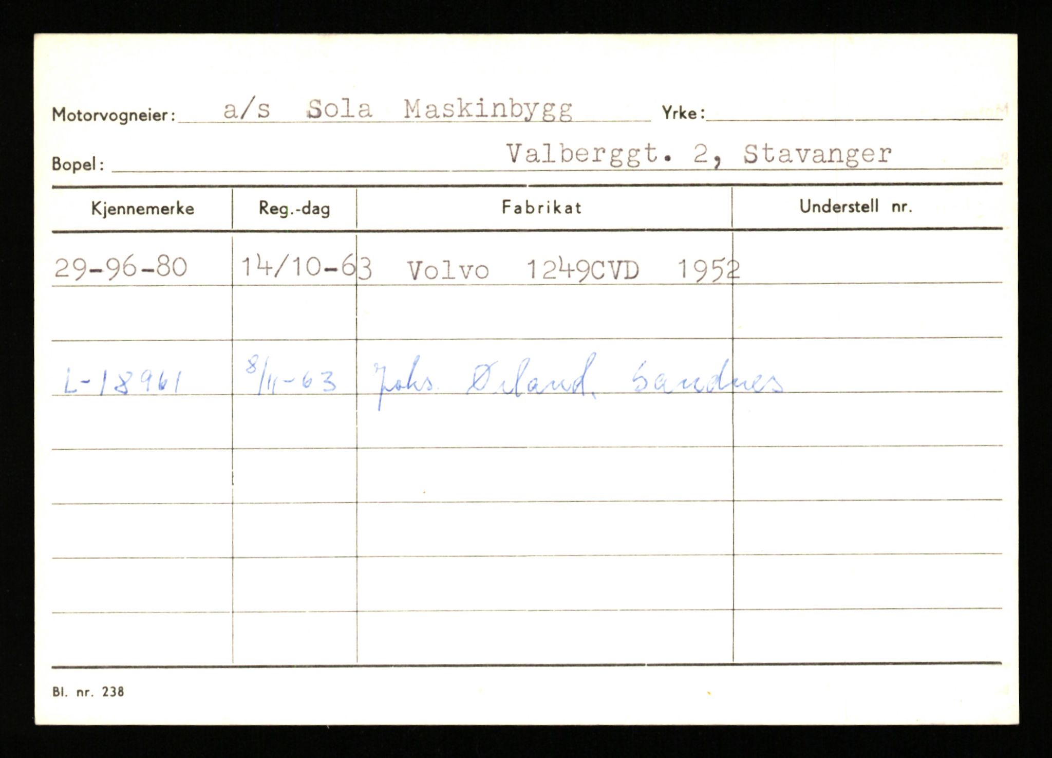 Stavanger trafikkstasjon, AV/SAST-A-101942/0/G/L0011: Registreringsnummer: 240000 - 363477, 1930-1971, p. 1229