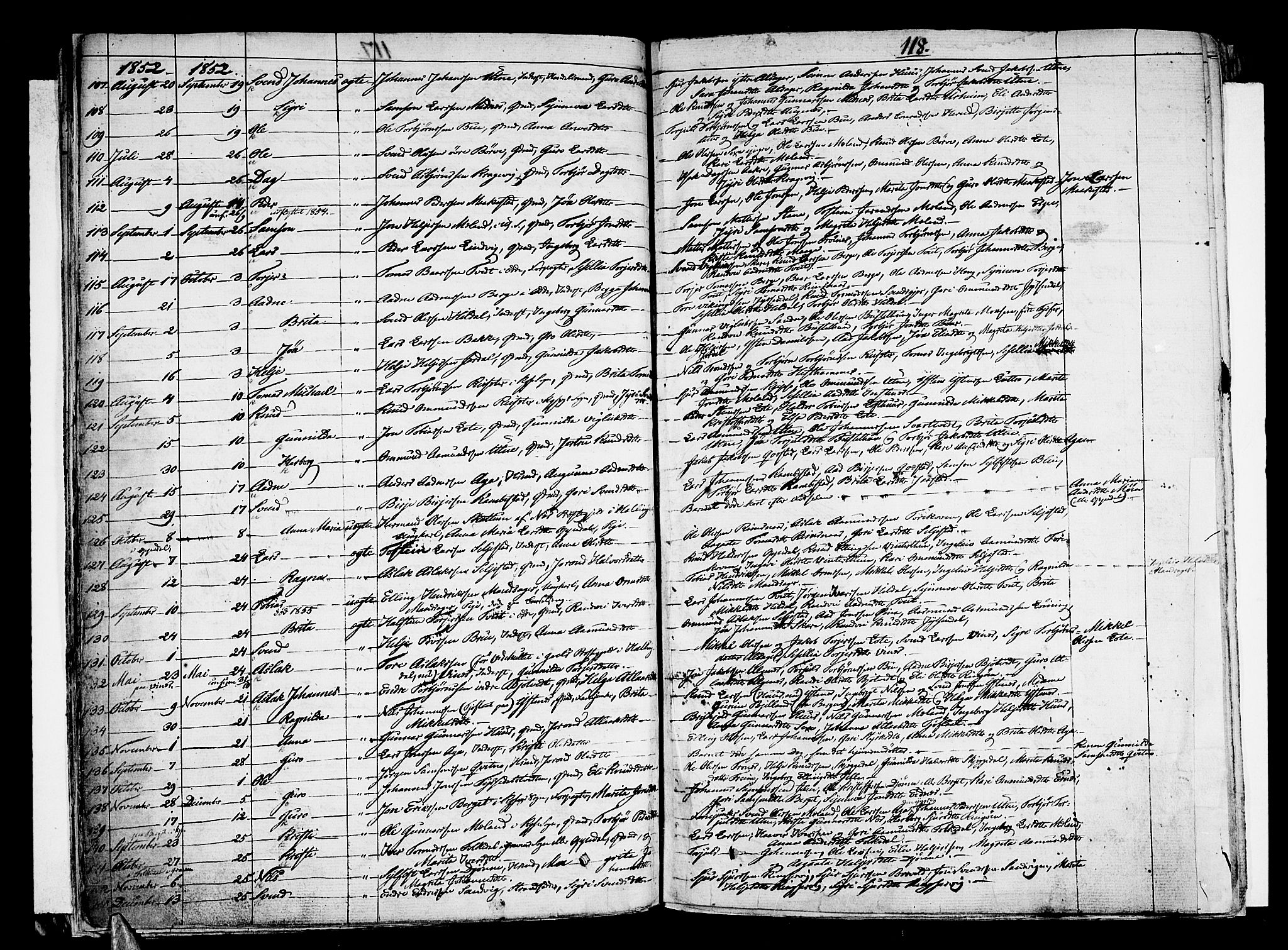 Ullensvang sokneprestembete, SAB/A-78701/H/Haa: Parish register (official) no. A 10, 1825-1853, p. 118