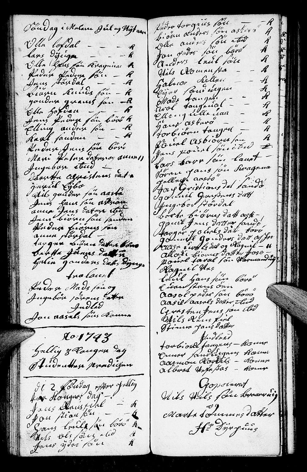 Dypvåg sokneprestkontor, AV/SAK-1111-0007/F/Fb/Fba/L0005: Parish register (copy) no. B 5, 1732-1746, p. 140