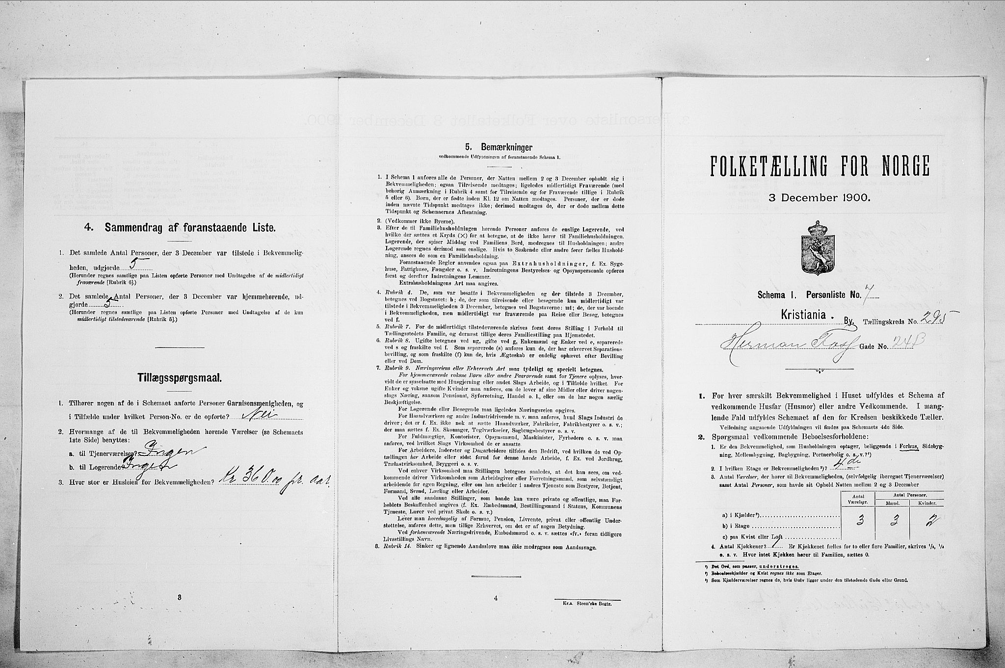 SAO, 1900 census for Kristiania, 1900, p. 36782