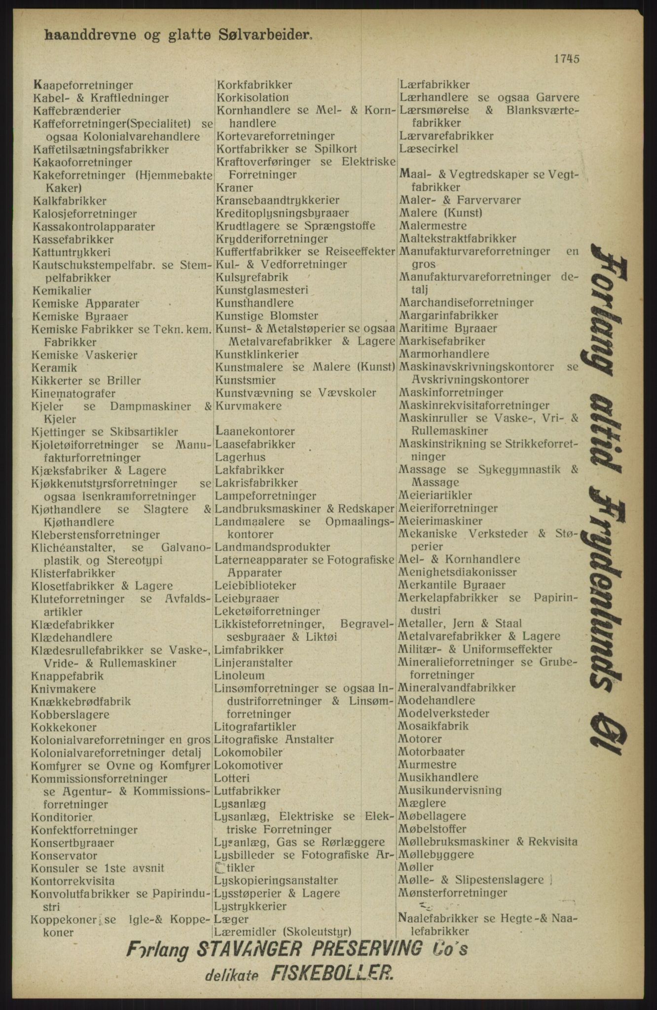 Kristiania/Oslo adressebok, PUBL/-, 1914, p. 1745