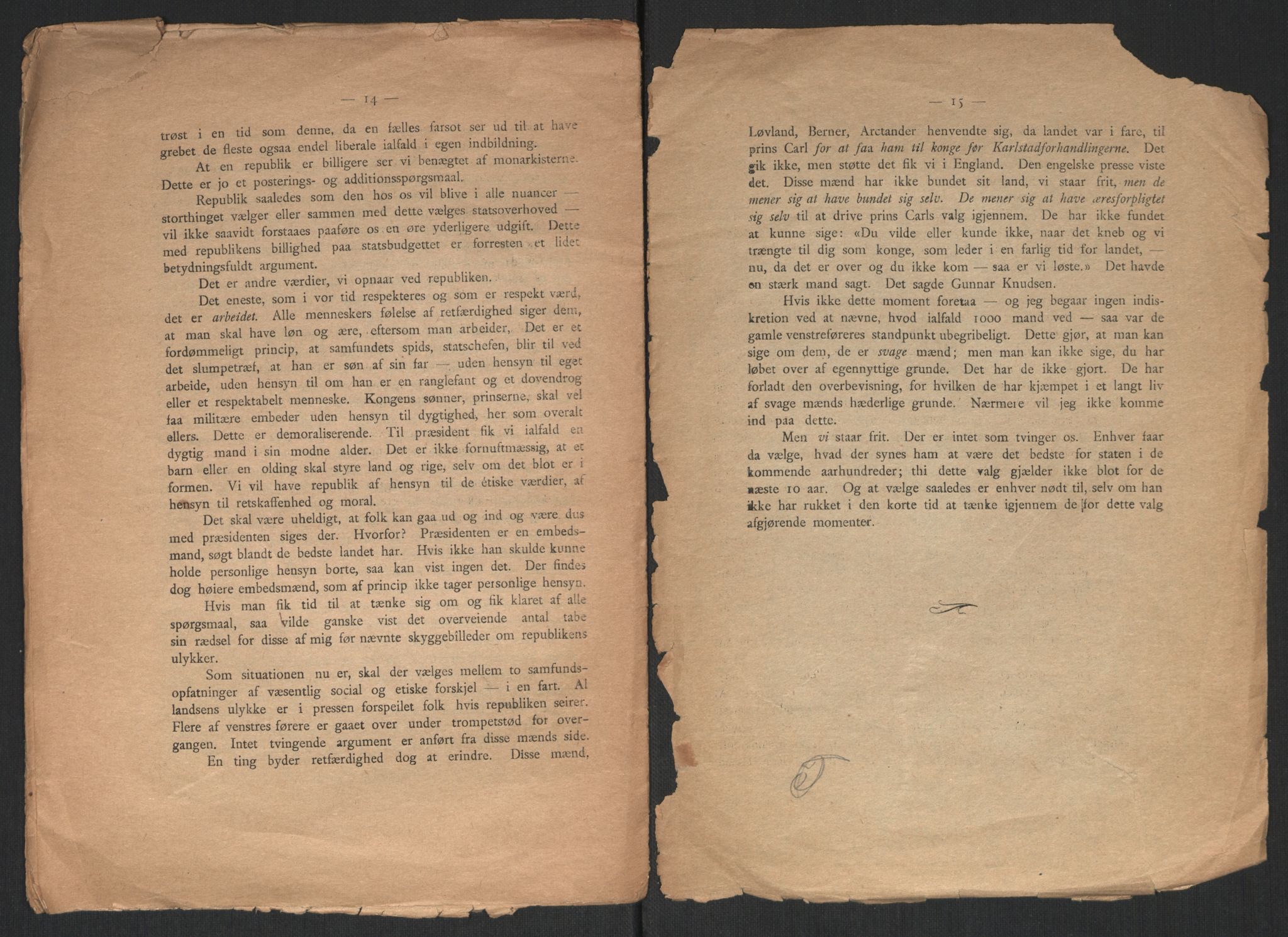 Venstres Hovedorganisasjon, RA/PA-0876/X/L0001: De eldste skrifter, 1860-1936, p. 795
