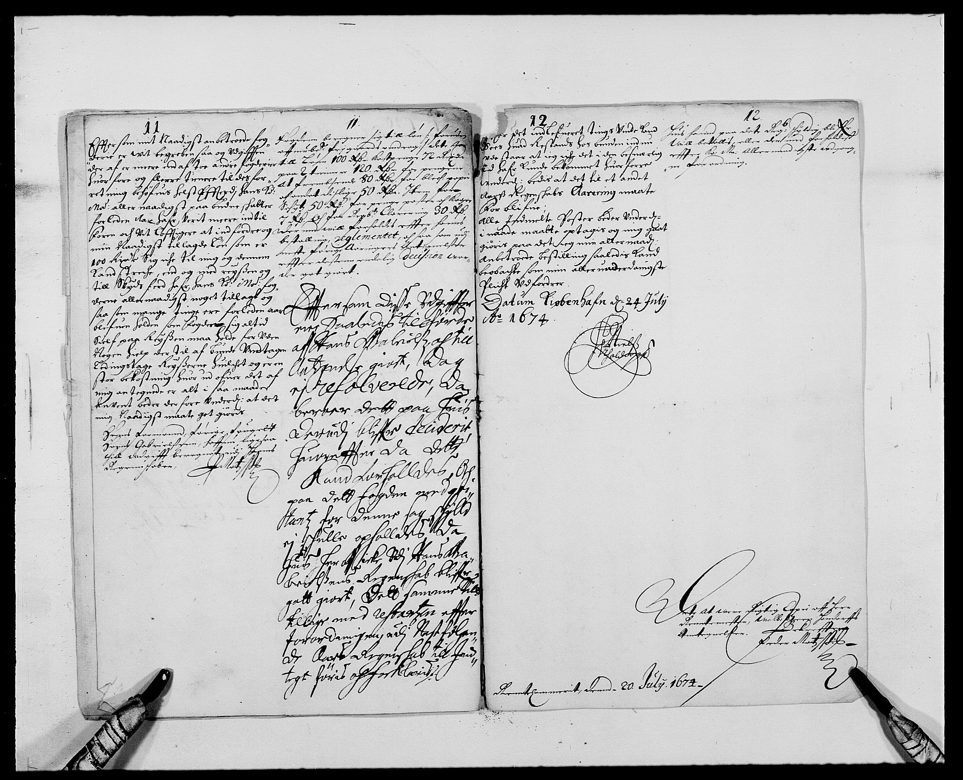 Rentekammeret inntil 1814, Reviderte regnskaper, Fogderegnskap, AV/RA-EA-4092/R41/L2528: Fogderegnskap Lista, 1673-1674, p. 160