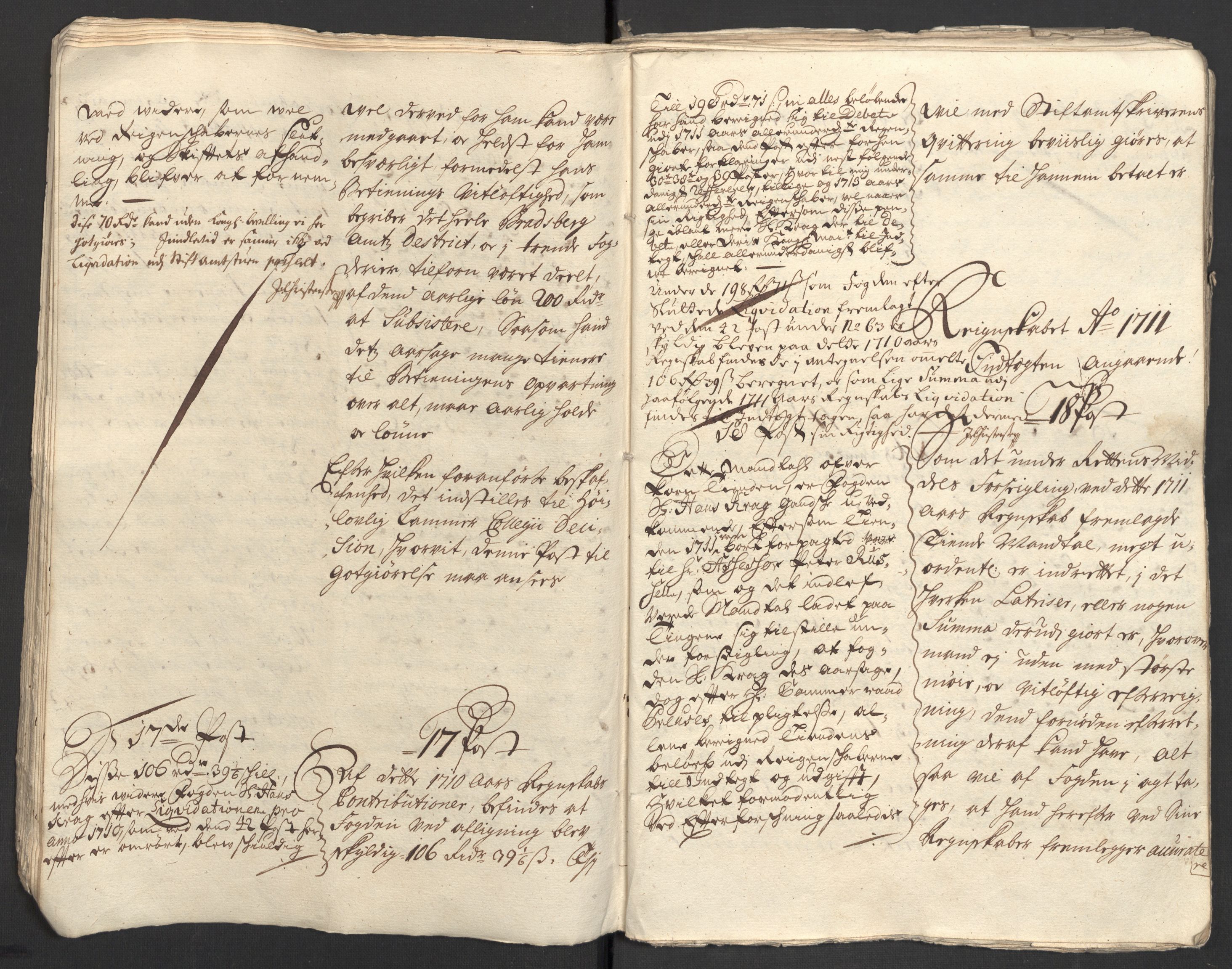 Rentekammeret inntil 1814, Reviderte regnskaper, Fogderegnskap, AV/RA-EA-4092/R36/L2122: Fogderegnskap Øvre og Nedre Telemark og Bamble, 1710-1711, p. 15