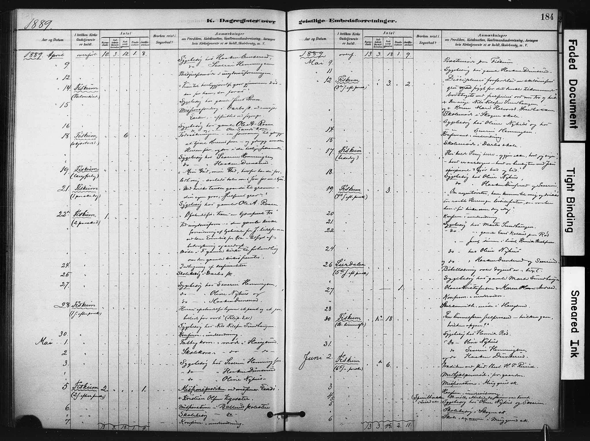 Fiskum kirkebøker, SAKO/A-15/F/Fa/L0002: Parish register (official) no. 2, 1878-1890, p. 184