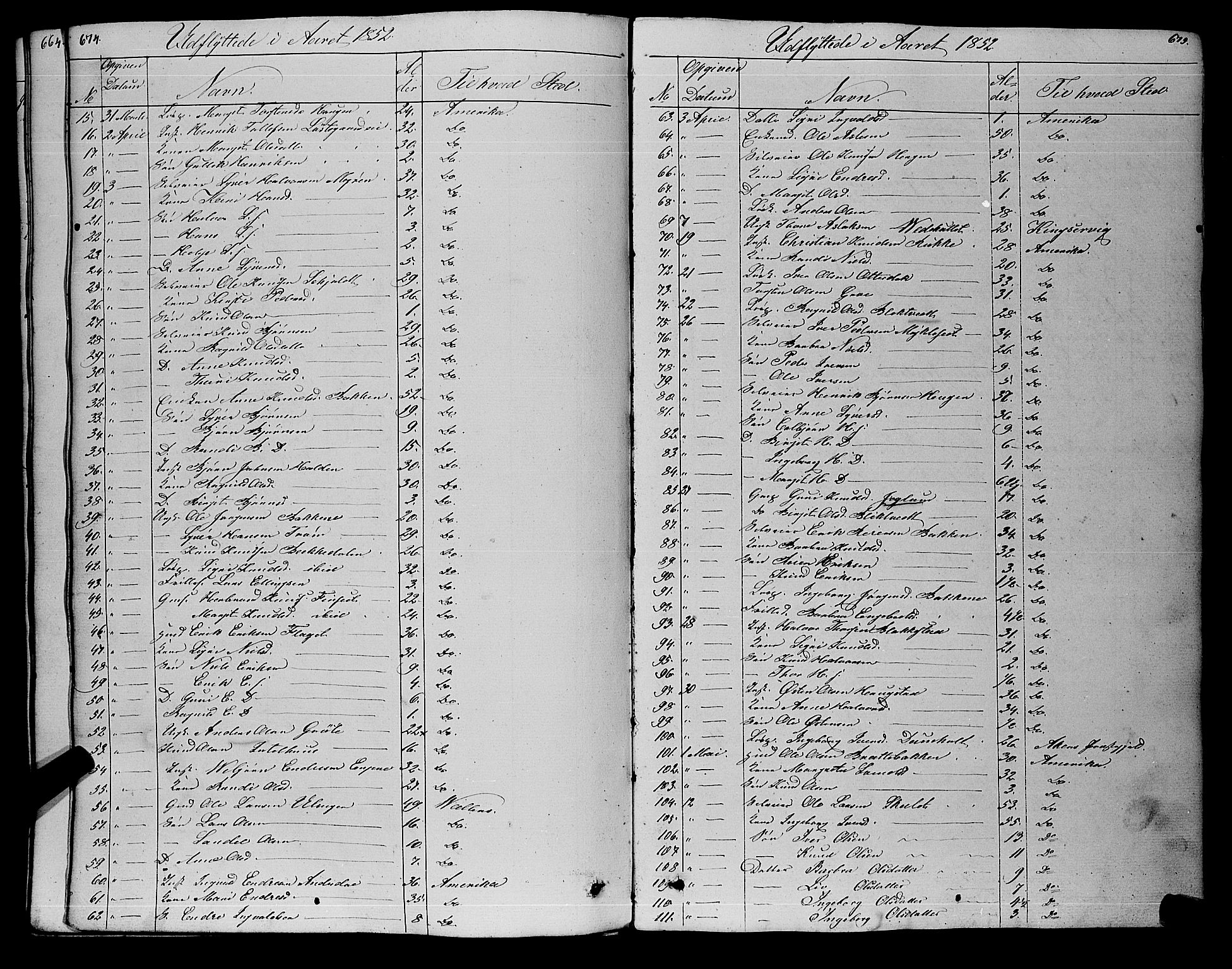 Gol kirkebøker, SAKO/A-226/F/Fa/L0002: Parish register (official) no. I 2, 1837-1863, p. 674-675