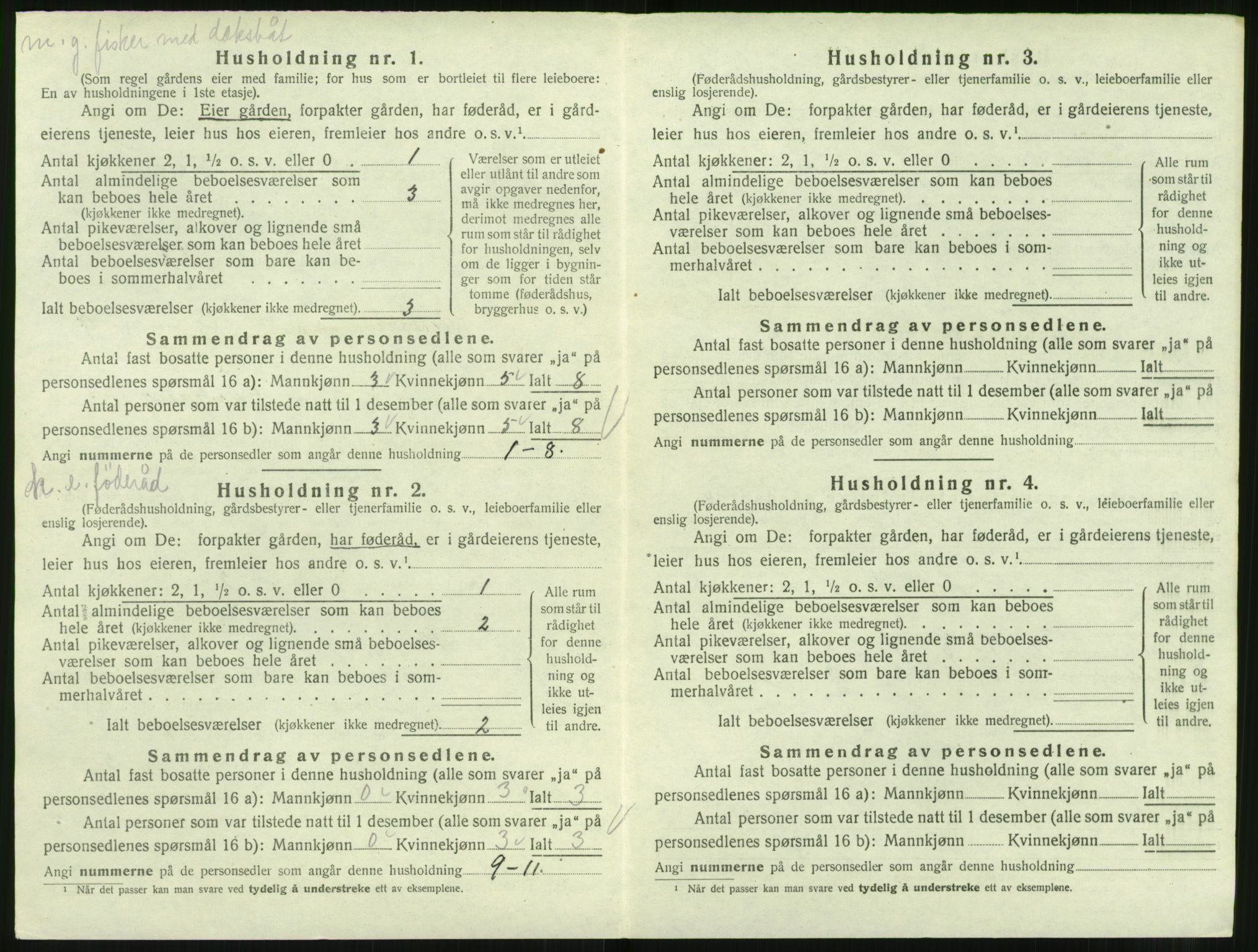 SAT, 1920 census for Ulstein, 1920, p. 651