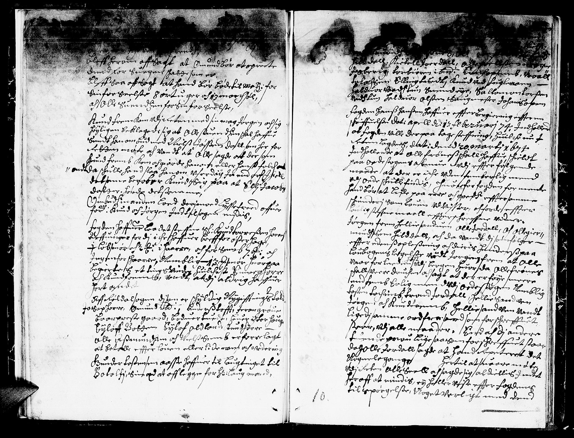Hardanger og Voss sorenskriveri, AV/SAB-A-2501/1/1A/1Ac/L0007: Tingbok for Hardanger, Lysekloster og Halsnøy kloster, 1674, p. 9b-10a