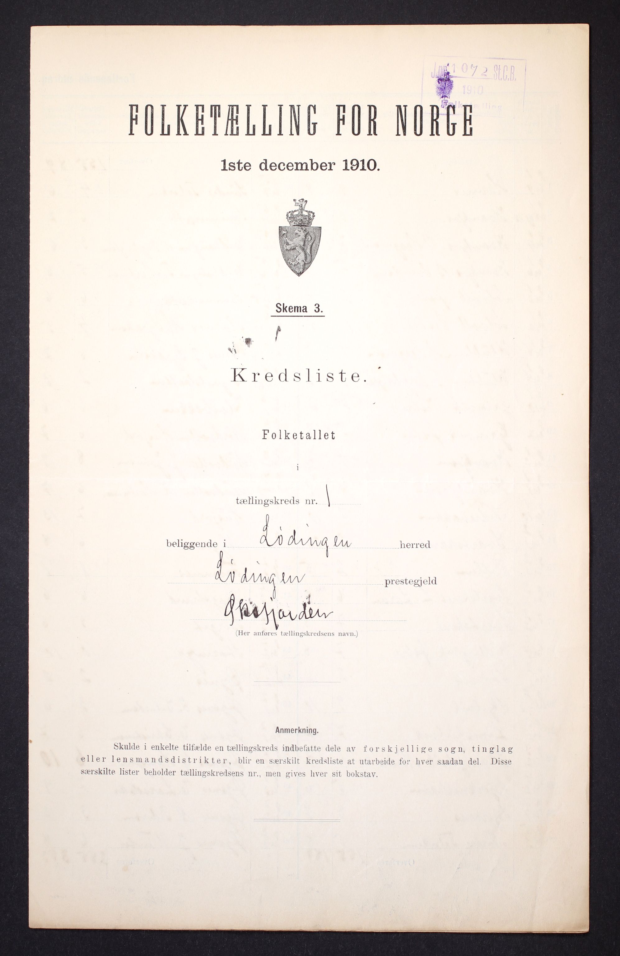 RA, 1910 census for Lødingen, 1910, p. 4