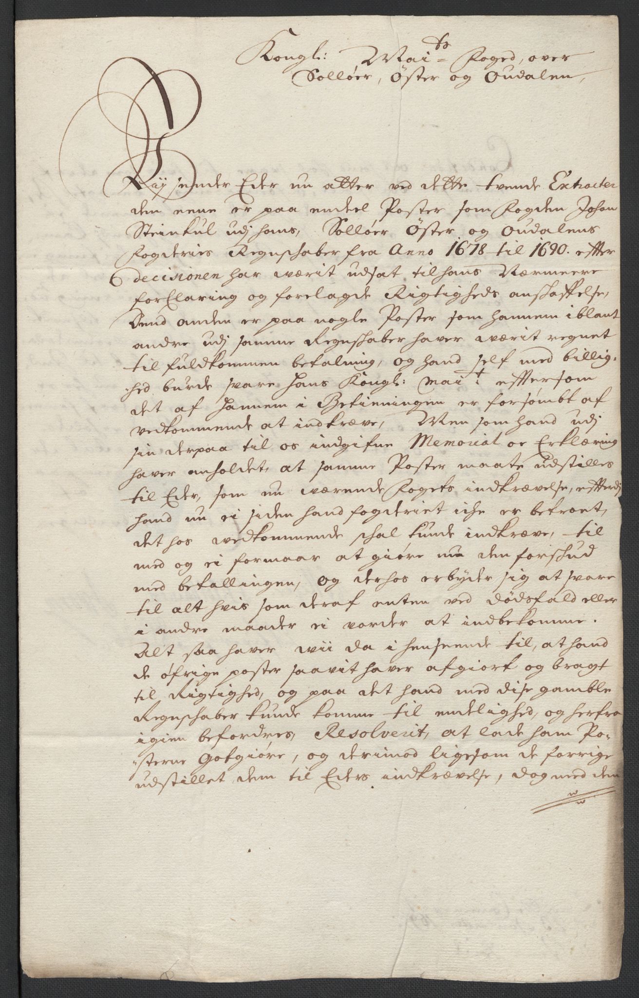 Rentekammeret inntil 1814, Reviderte regnskaper, Fogderegnskap, AV/RA-EA-4092/R13/L0834: Fogderegnskap Solør, Odal og Østerdal, 1696, p. 58