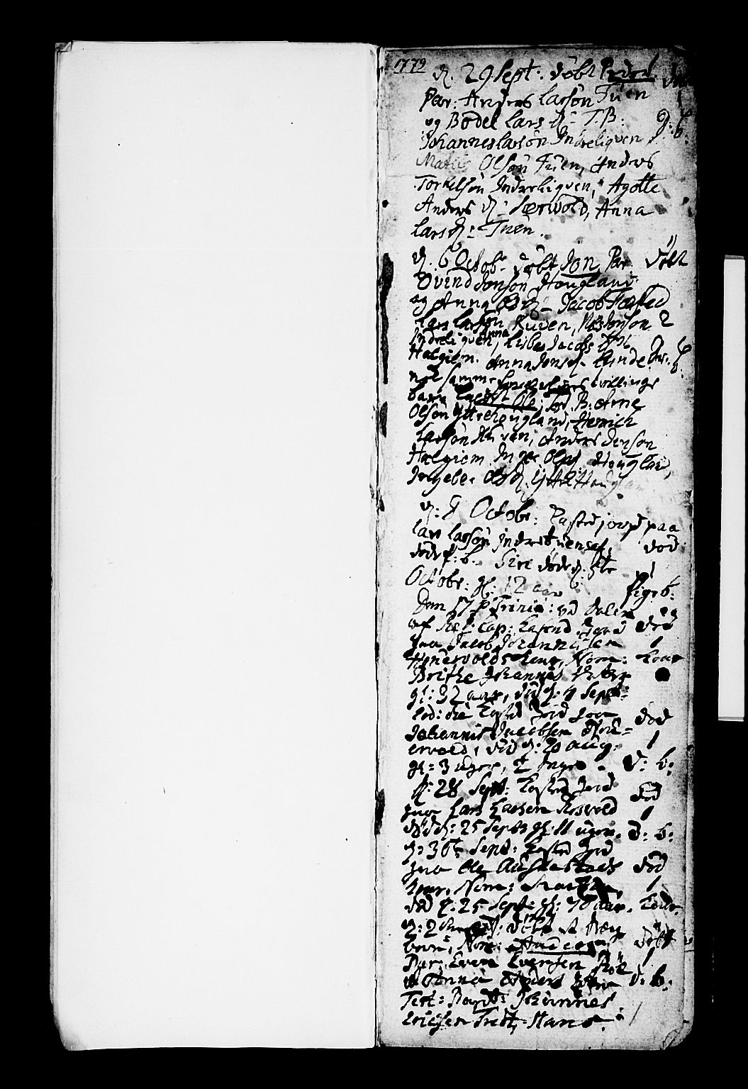 Os sokneprestembete, SAB/A-99929: Parish register (official) no. A 10, 1779-1788, p. 1