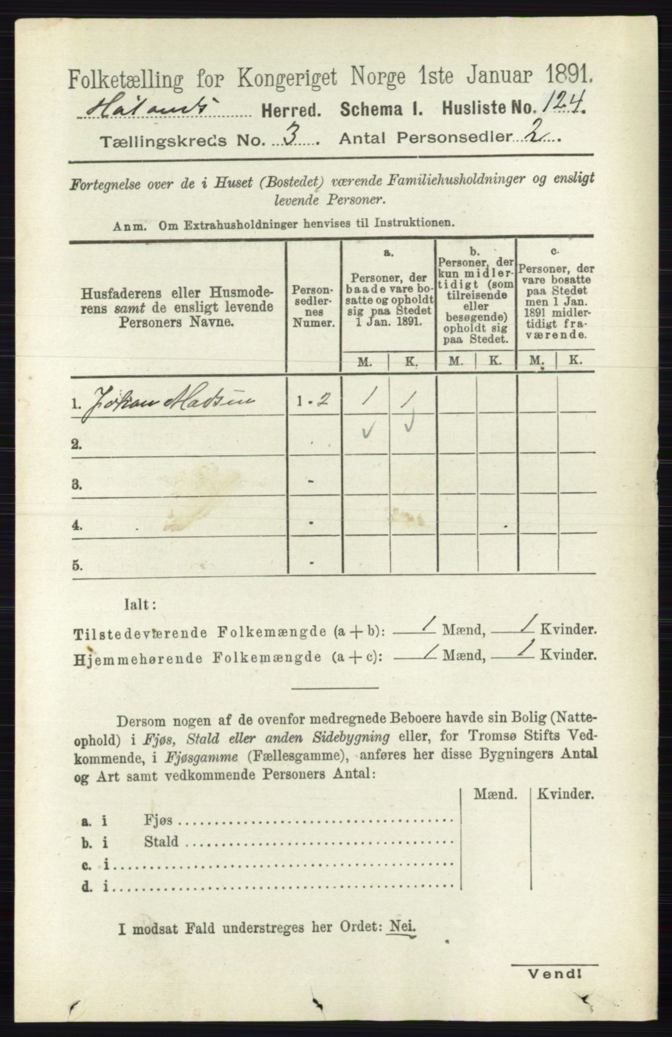 RA, 1891 census for 0221 Høland, 1891, p. 1741