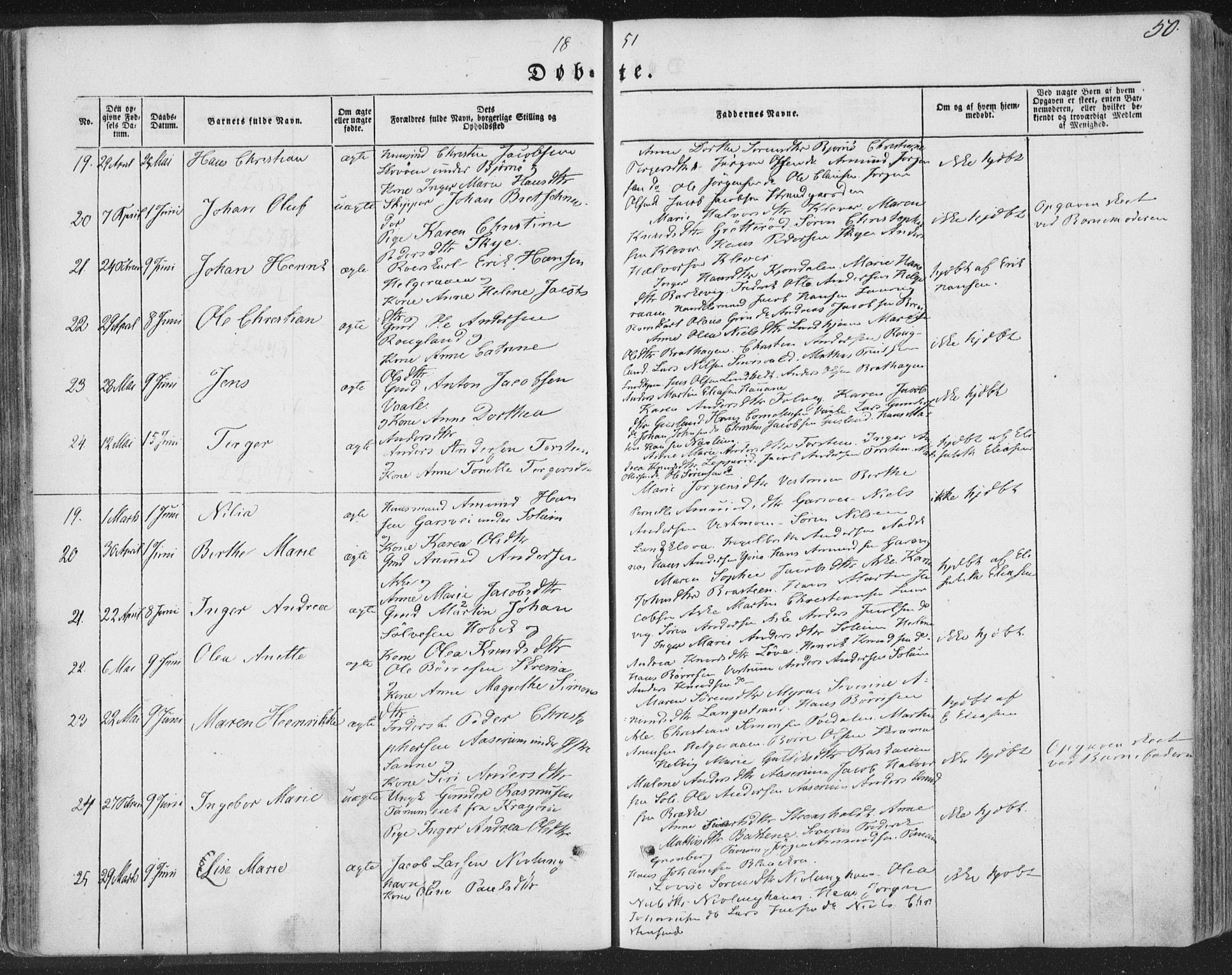 Brunlanes kirkebøker, AV/SAKO-A-342/F/Fa/L0004: Parish register (official) no. I 4, 1846-1862, p. 50