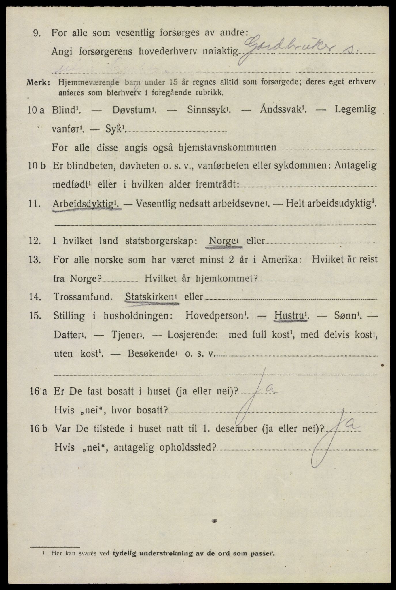 SAO, 1920 census for Høland, 1920, p. 12538