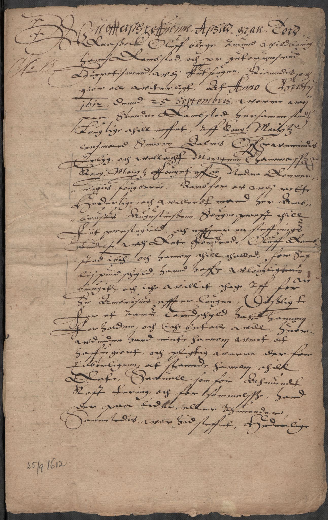 Riksarkivets diplomsamling, AV/RA-EA-5965/F15/L0008: Prestearkiv - Akershus, 1581-1619, p. 70