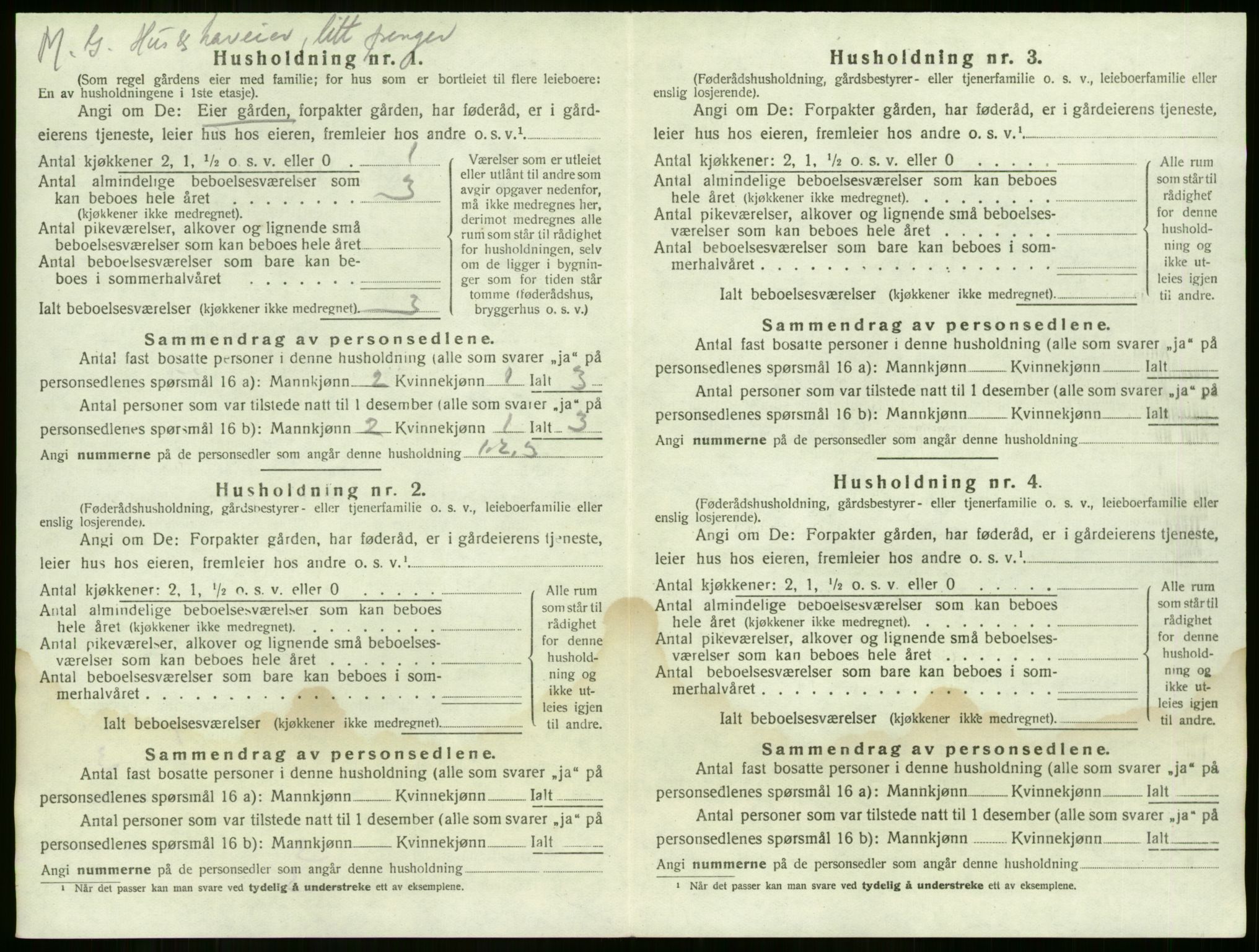 SAKO, 1920 census for Sem, 1920, p. 1950