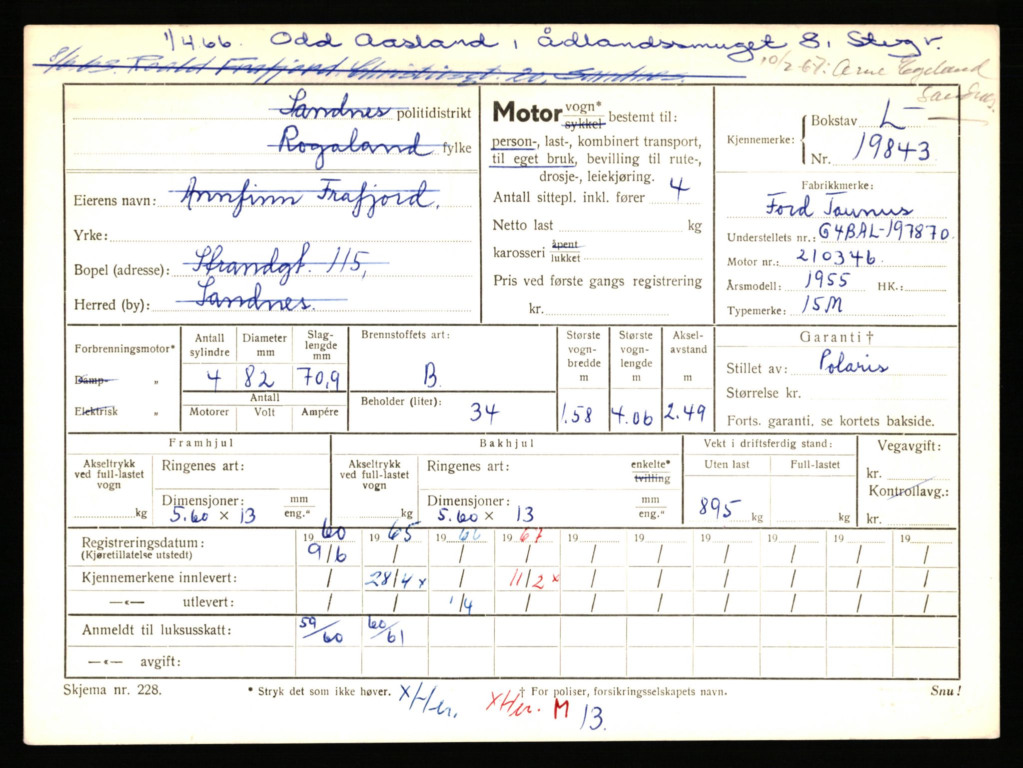 Stavanger trafikkstasjon, AV/SAST-A-101942/0/F/L0035: L-19100 - L-19999, 1930-1971, p. 2032