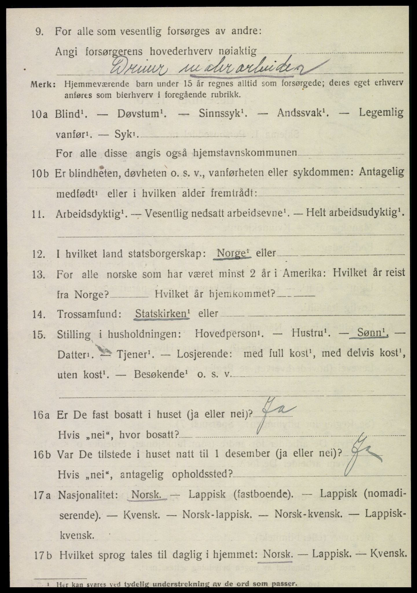 SAT, 1920 census for Røra, 1920, p. 1562