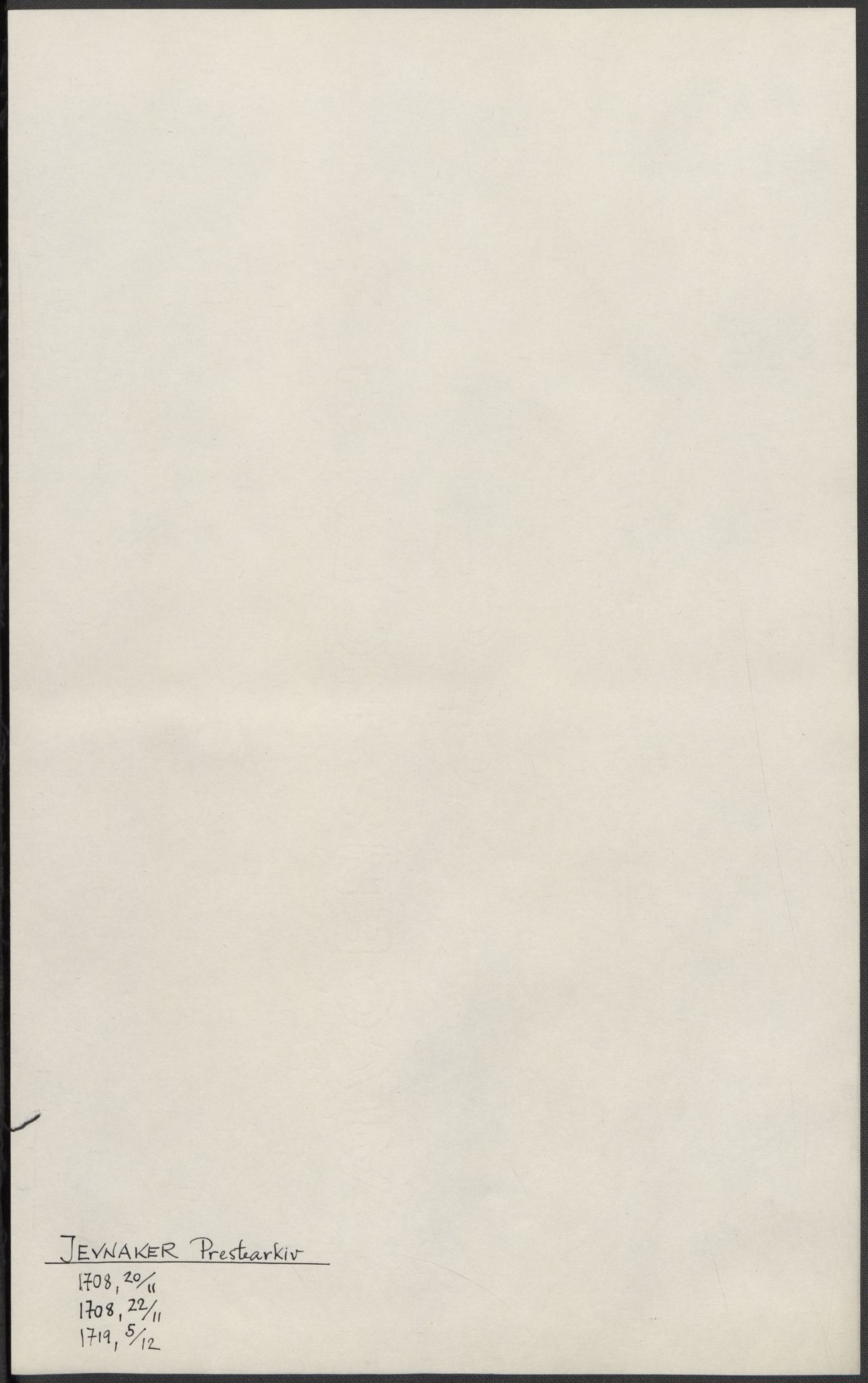 Riksarkivets diplomsamling, RA/EA-5965/F15/L0014: Prestearkiv - Oppland, 1696-1879, p. 38