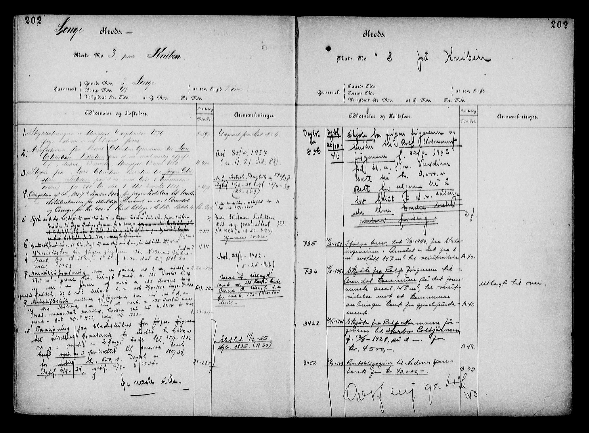 Arendal byfogd, AV/SAK-1222-0001/G/Ga/L0015: Mortgage register no. 13, 1860-1960, p. 202