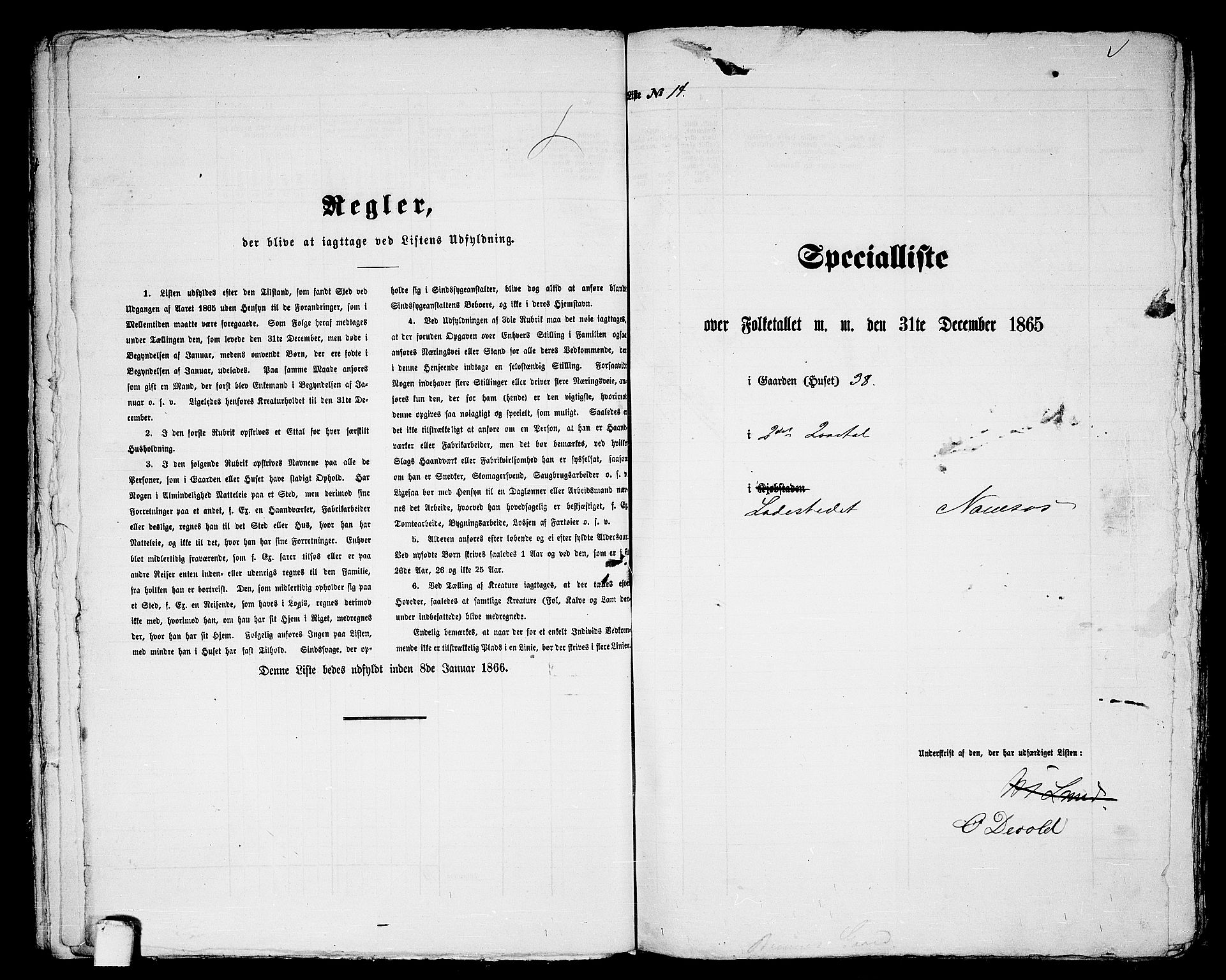 RA, 1865 census for Namsos/Namsos, 1865, p. 32