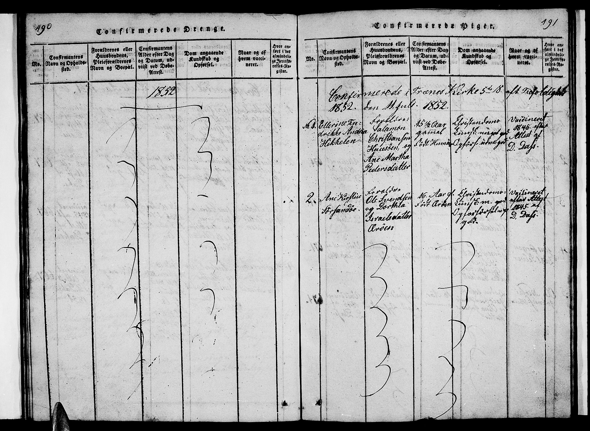 Ministerialprotokoller, klokkerbøker og fødselsregistre - Nordland, SAT/A-1459/840/L0581: Parish register (copy) no. 840C01, 1820-1873, p. 490-491