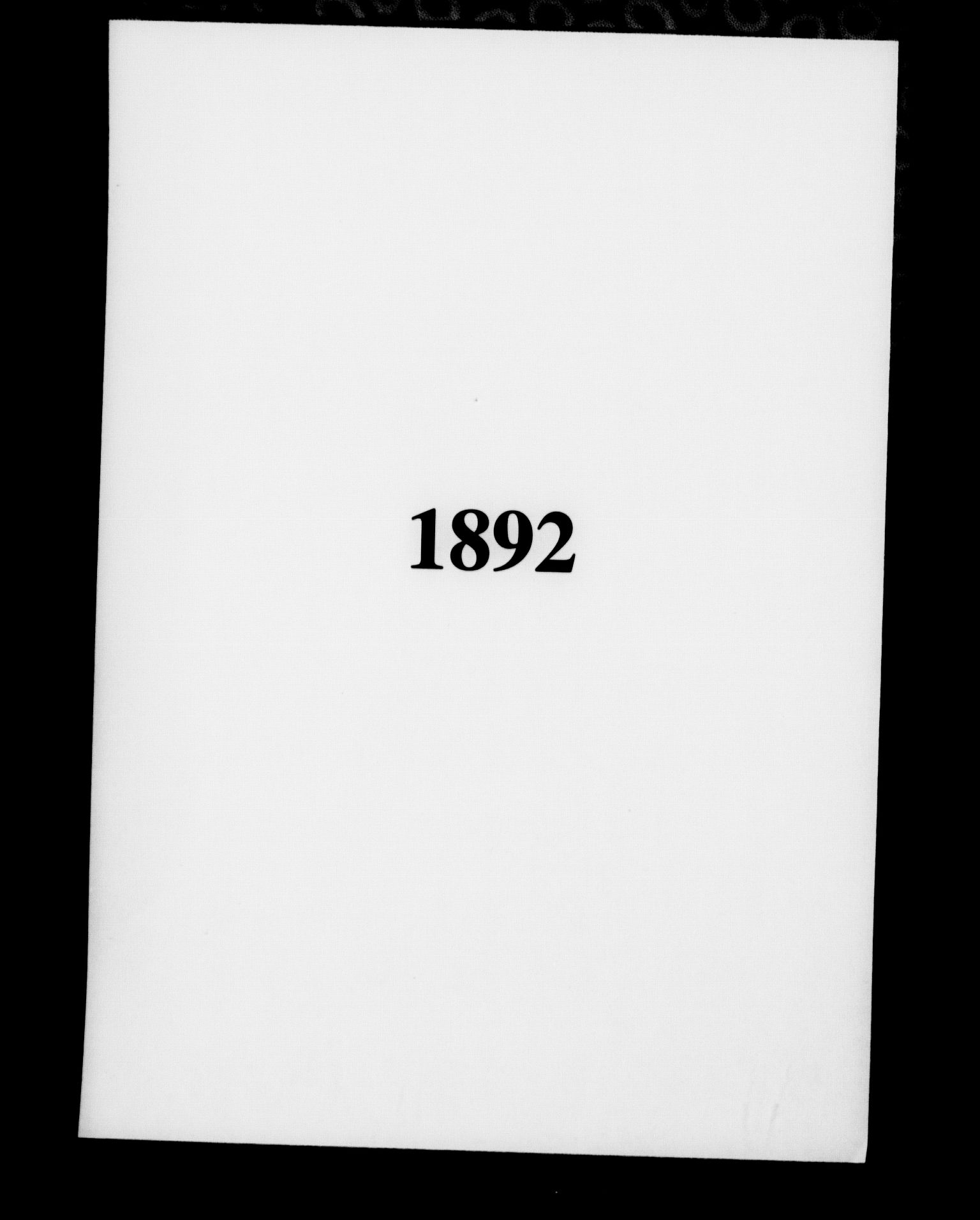 Fattigvesenet, OBA/A-20045/Fb/L0012: Hjemstavnsregister, 1892, p. 1