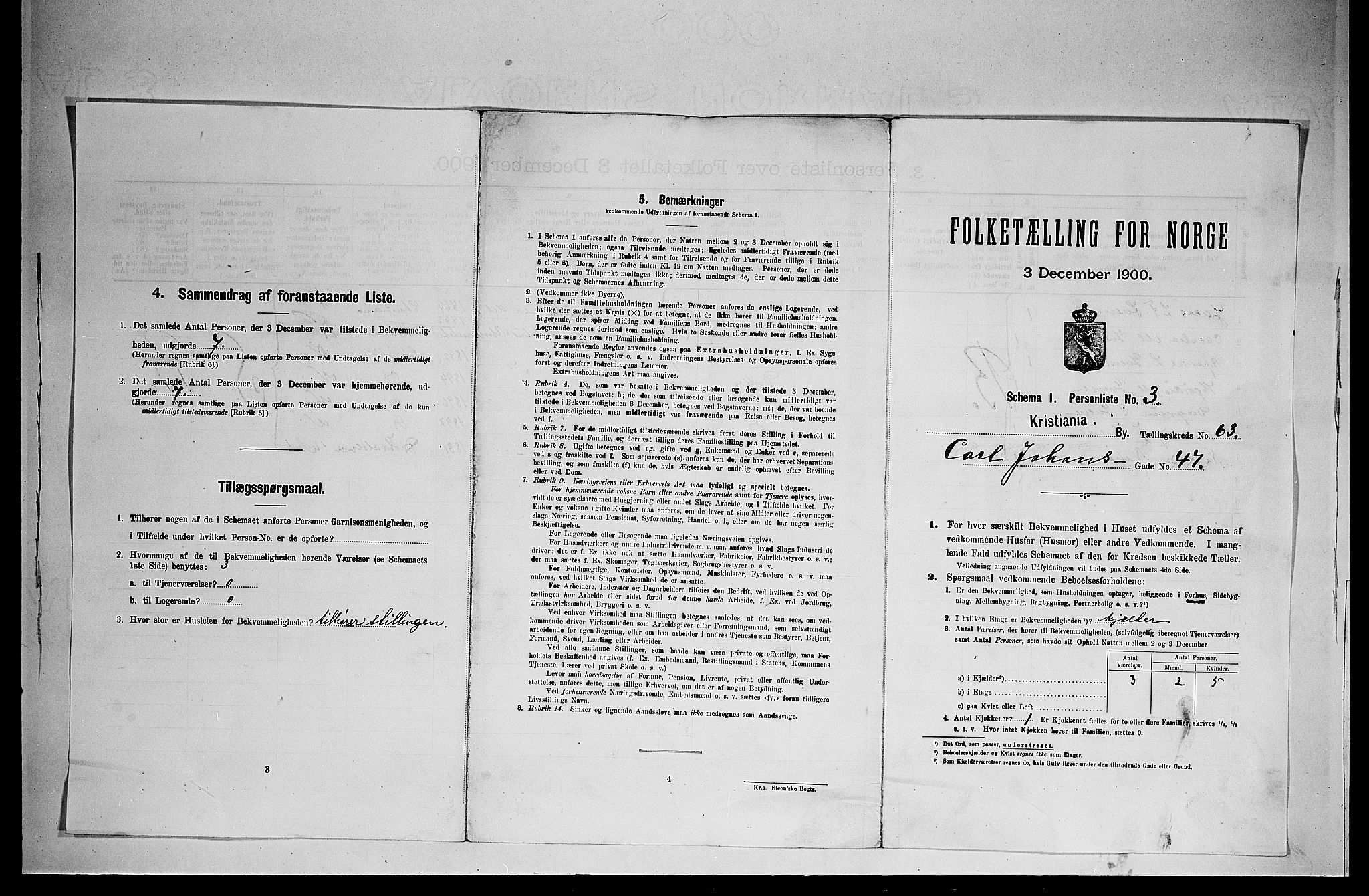 SAO, 1900 census for Kristiania, 1900, p. 11557