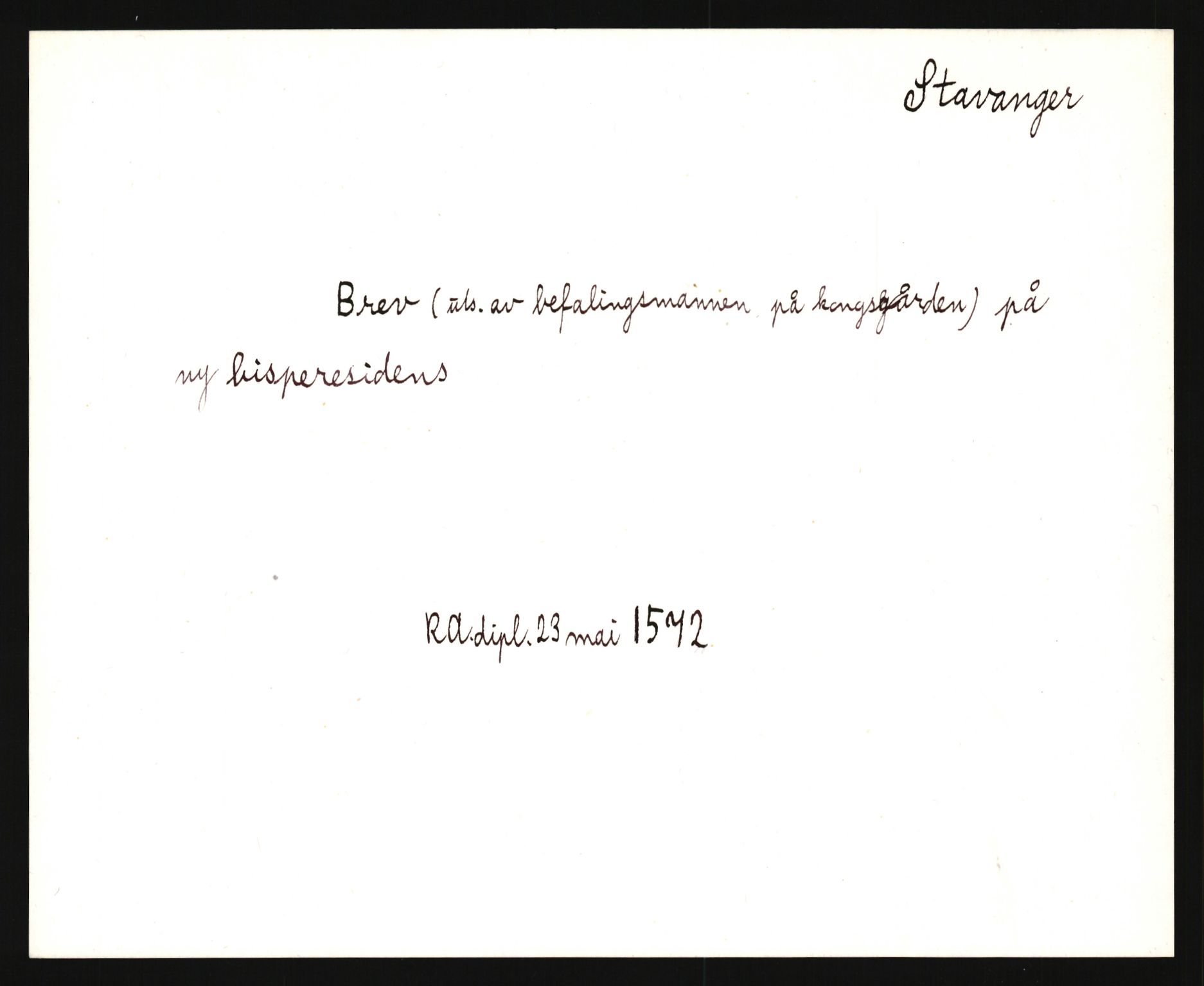 Riksarkivets diplomsamling, AV/RA-EA-5965/F35/F35e/L0027: Registreringssedler Rogaland, 1400-1700, p. 535