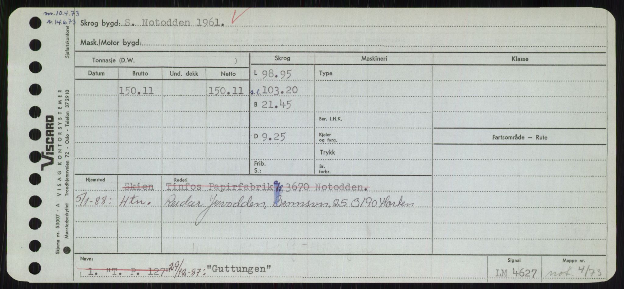 Sjøfartsdirektoratet med forløpere, Skipsmålingen, AV/RA-S-1627/H/Hc/L0001: Lektere, A-Y, p. 217