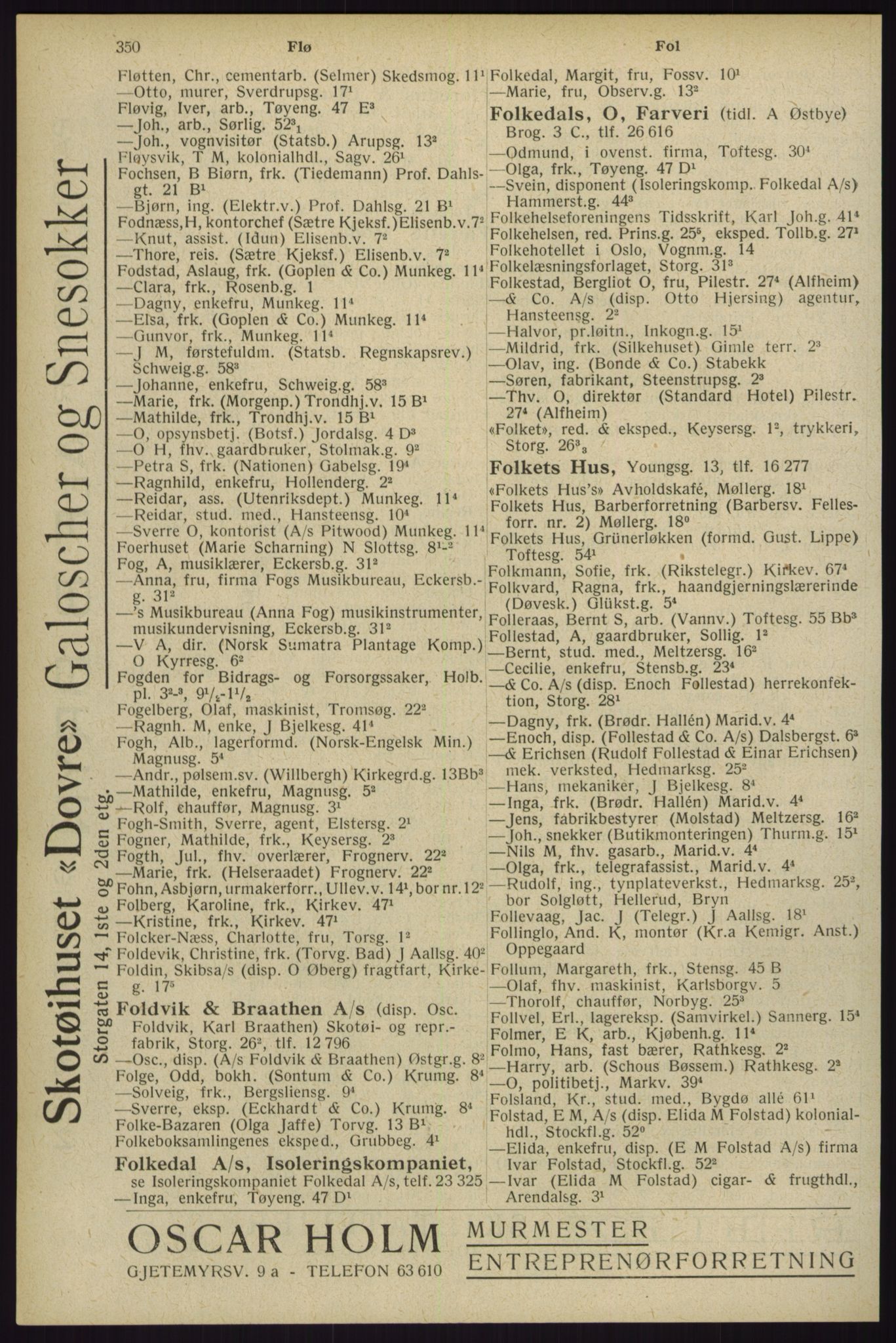 Kristiania/Oslo adressebok, PUBL/-, 1929, p. 350