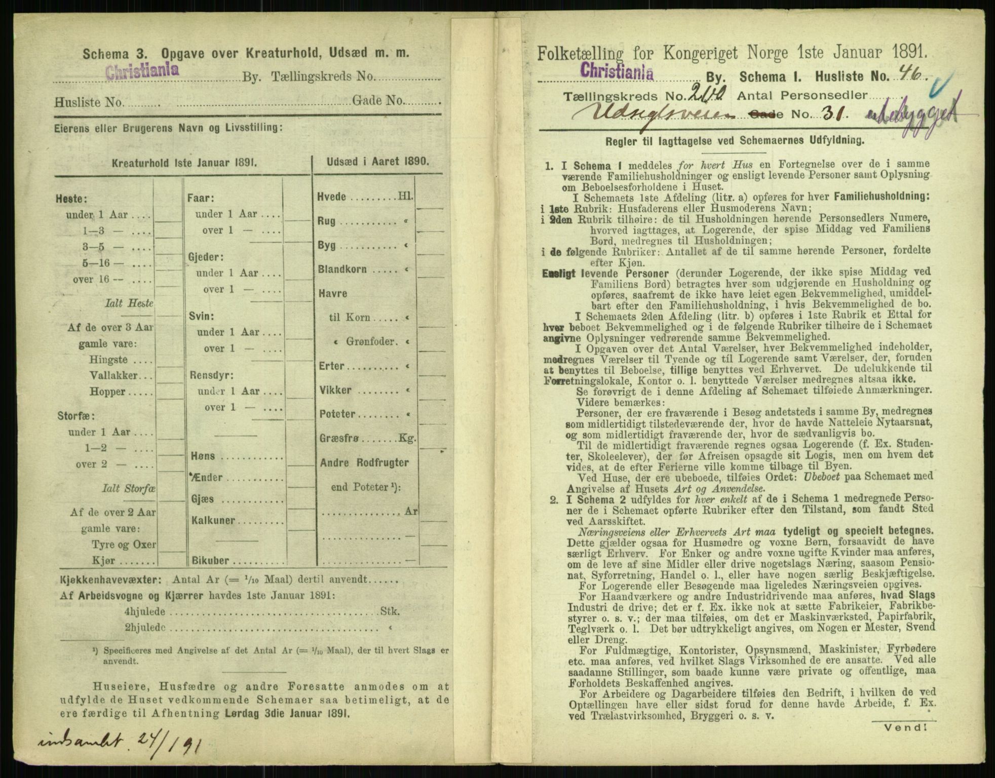 RA, 1891 census for 0301 Kristiania, 1891, p. 120323