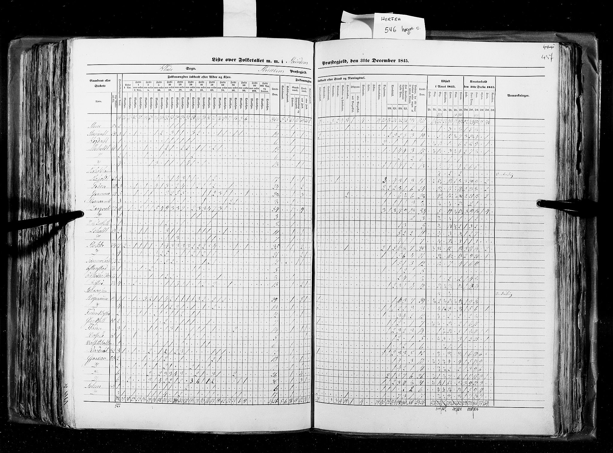 RA, Census 1845, vol. 8: Romsdal amt og Søndre Trondhjems amt, 1845, p. 437