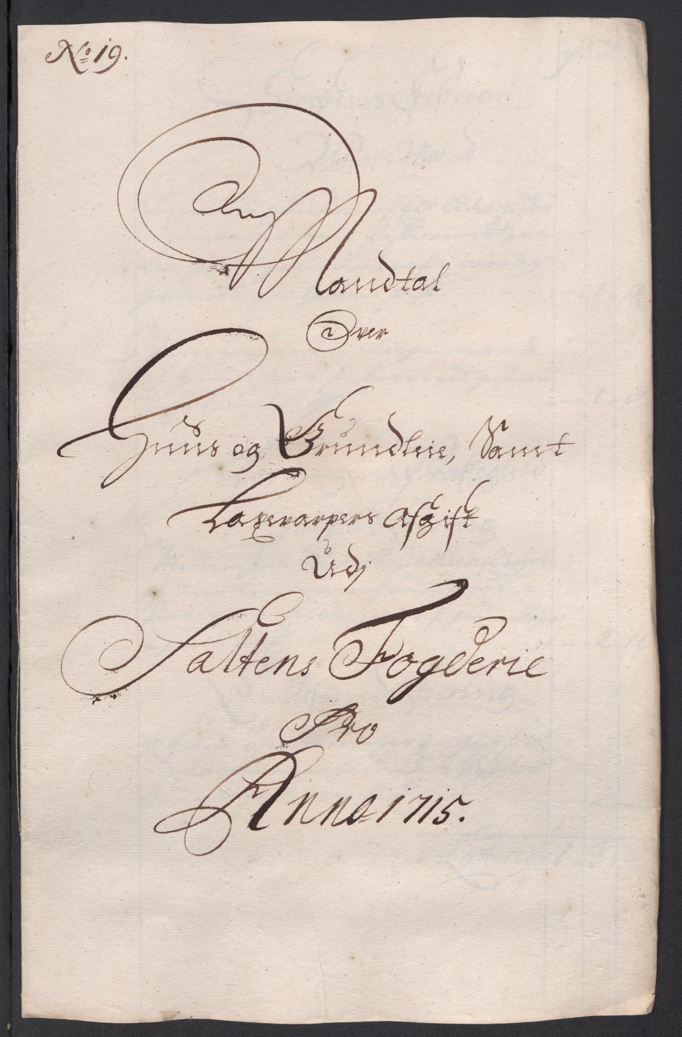 Rentekammeret inntil 1814, Reviderte regnskaper, Fogderegnskap, RA/EA-4092/R66/L4585: Fogderegnskap Salten, 1715, p. 229