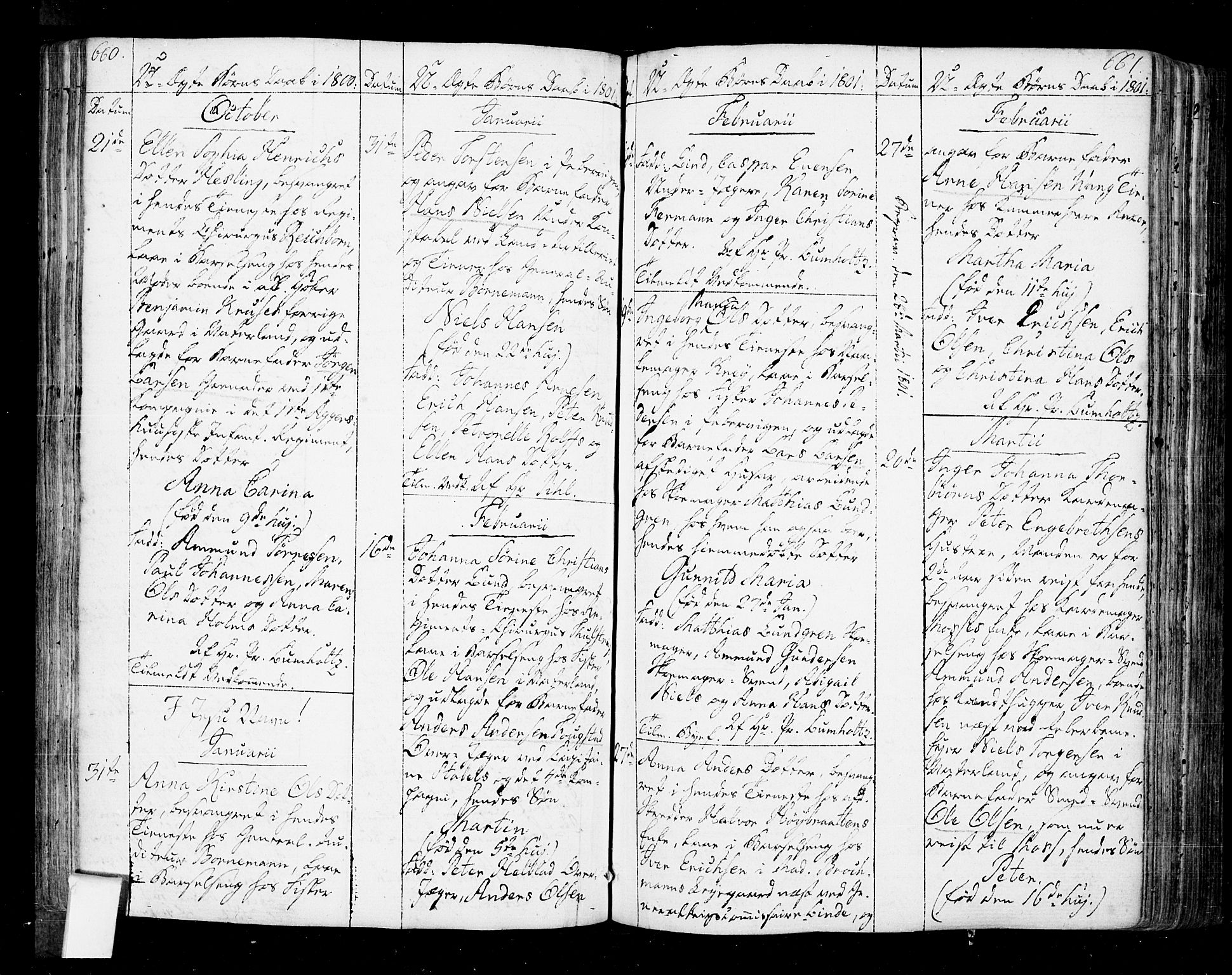 Oslo domkirke Kirkebøker, SAO/A-10752/F/Fa/L0005: Parish register (official) no. 5, 1787-1806, p. 660-661