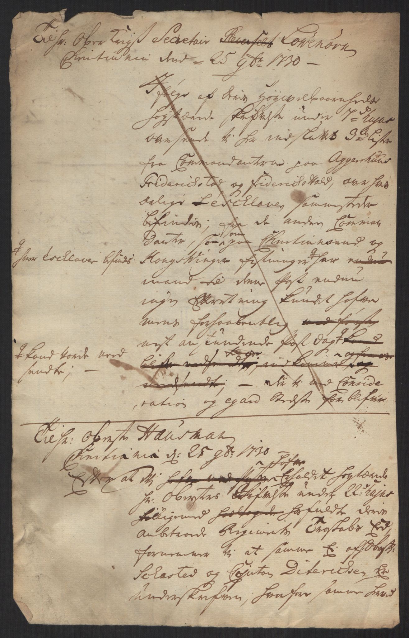 Kommanderende general (KG I) med Det norske krigsdirektorium, AV/RA-EA-5419/B/L0013: Kommanderende generals konsepter, 1730-1733, p. 325