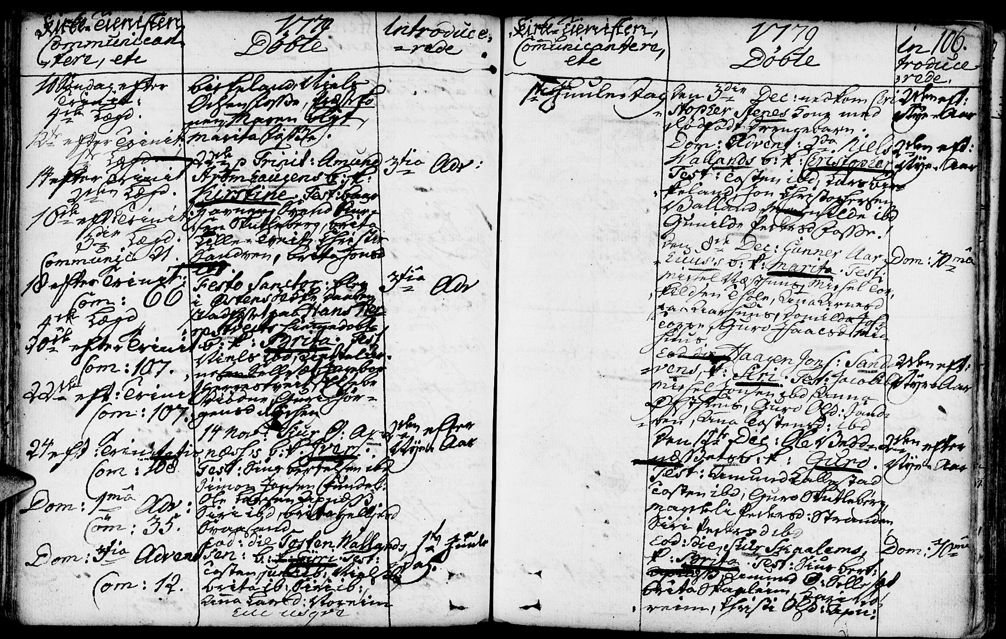 Kvam sokneprestembete, AV/SAB-A-76201/H/Haa: Parish register (official) no. A 3, 1743-1795, p. 106