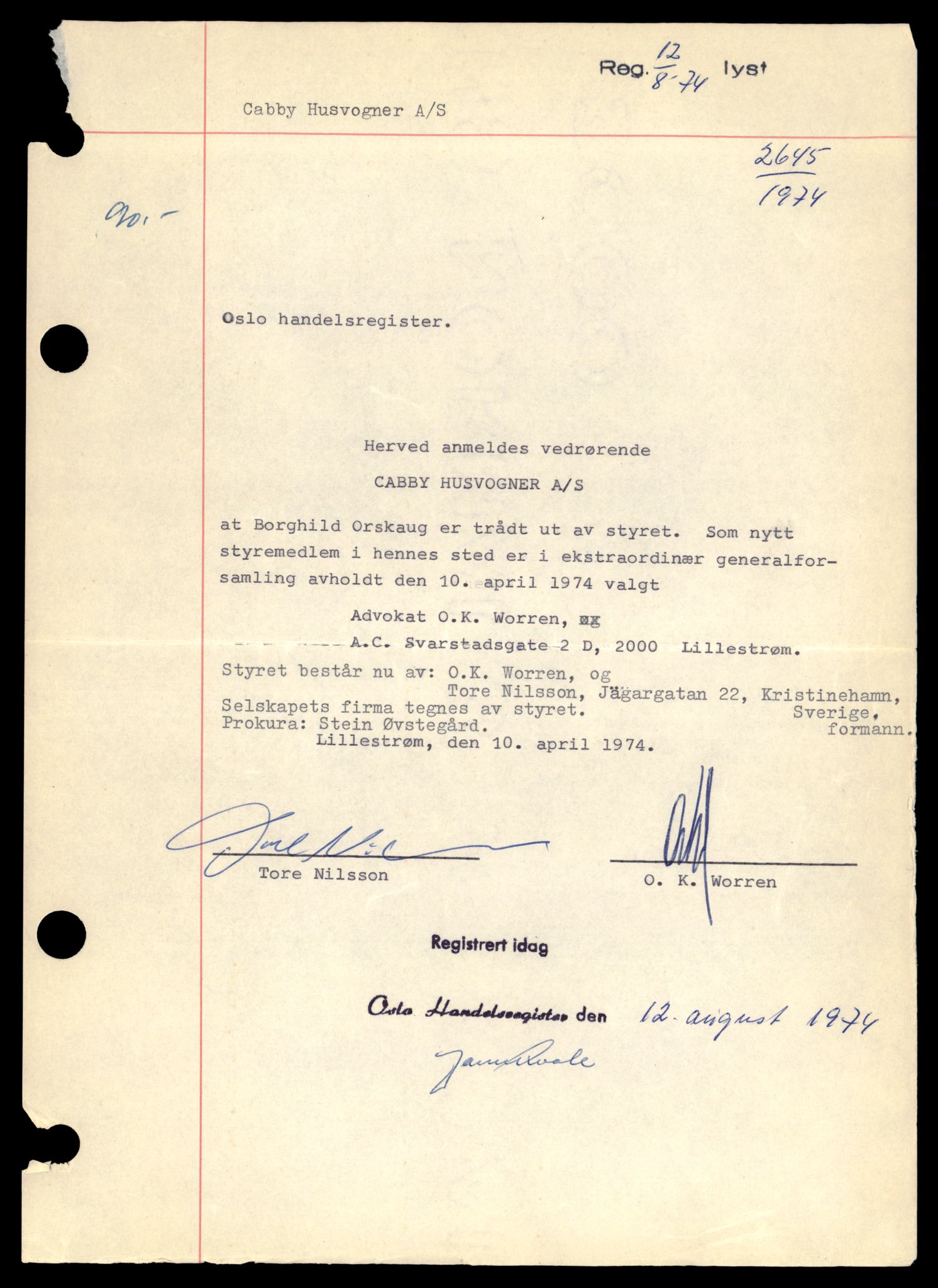 Oslo byfogd, Handelsregisteret, AV/SAT-A-10867/G/Gb/Gba/L0062: Aksjeselskap, Ca-Car, 1944-1990